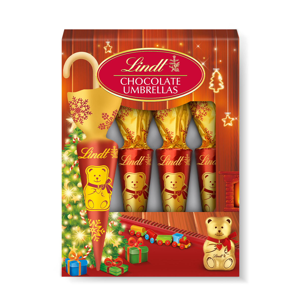 BOITE PACK 4 PARAPLUIES TEDDY LAIT 54G