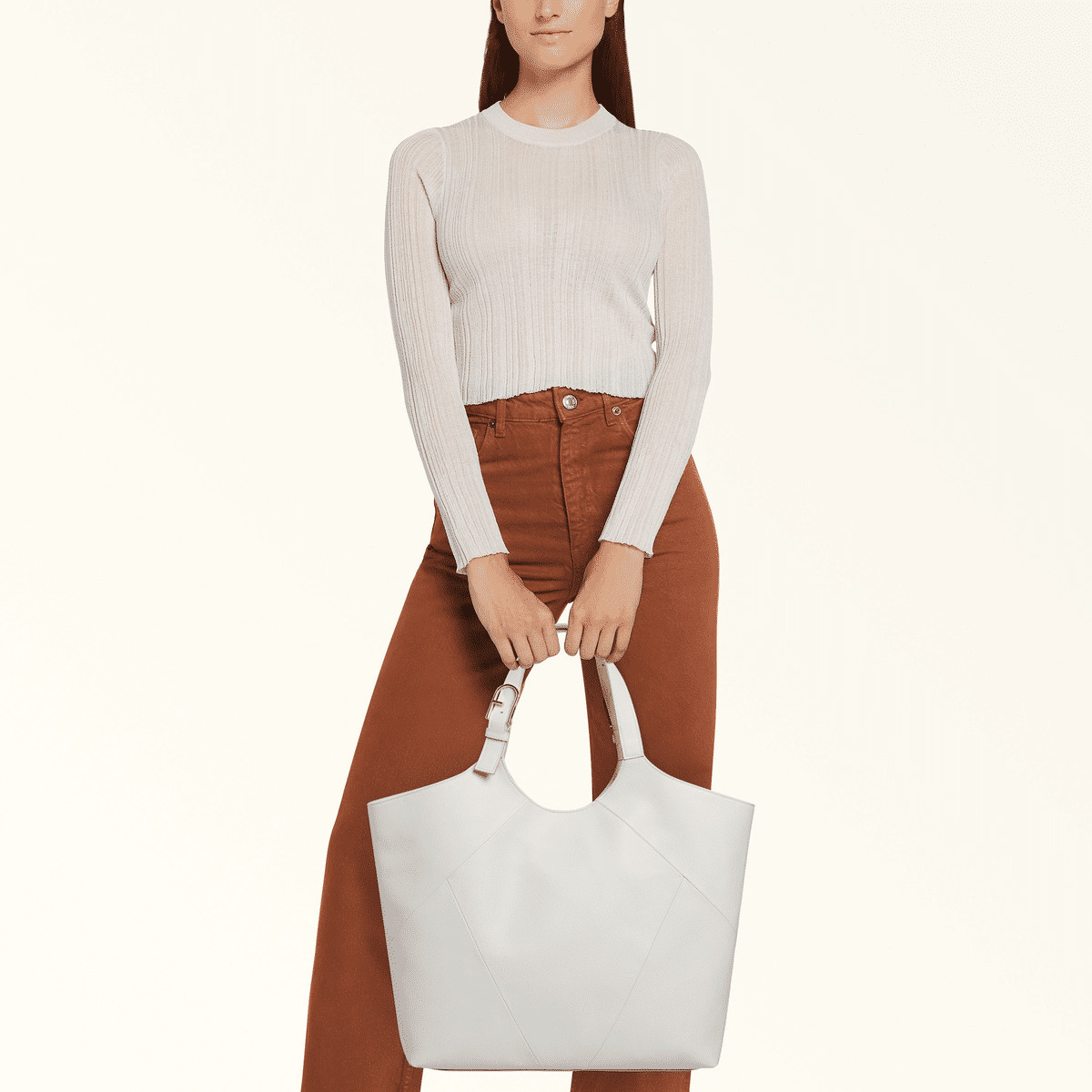 FURLA FLOW XL TOTE - VITELLO CLARIS LUX INTARSIO