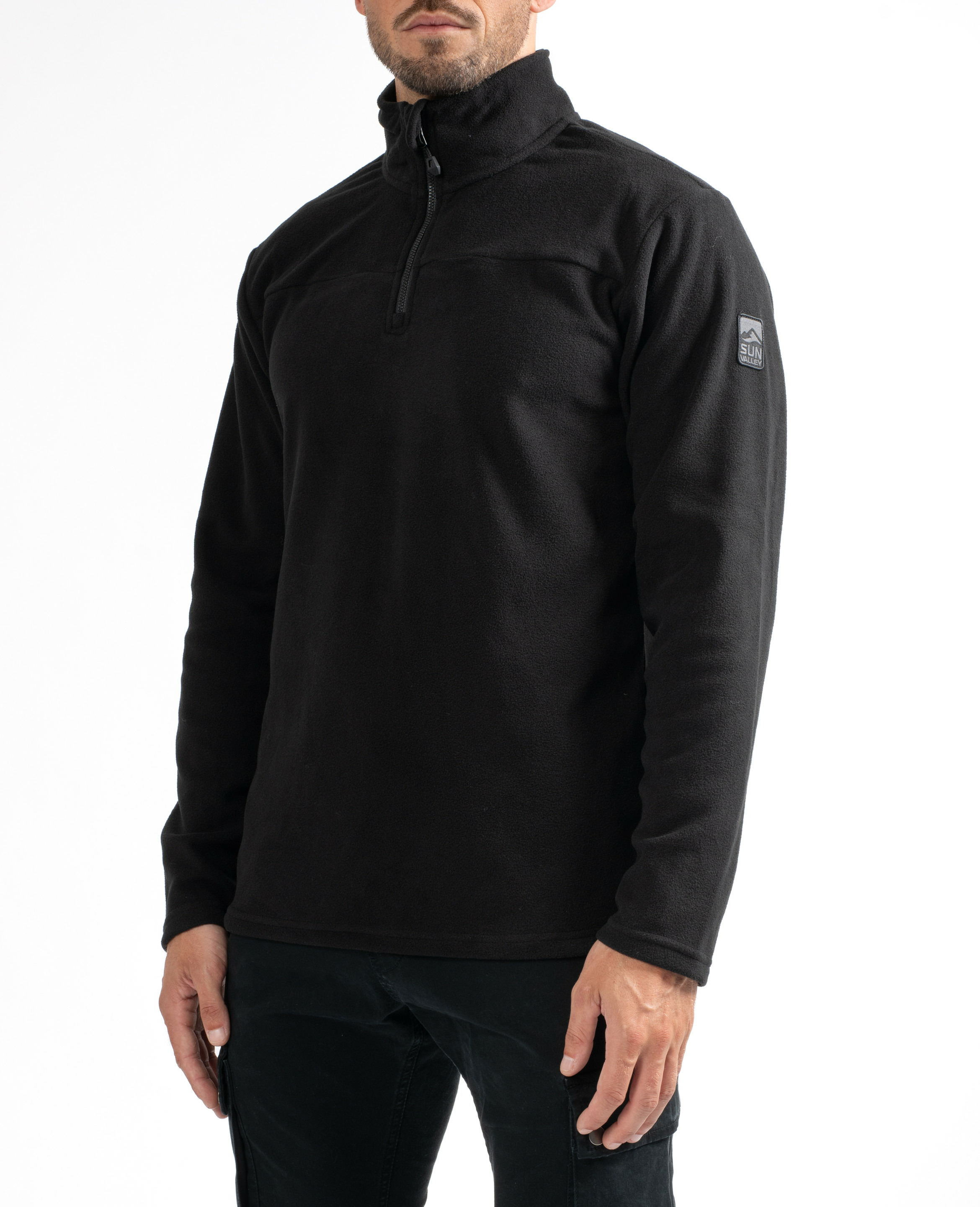 Polaire à col montant zippé homme