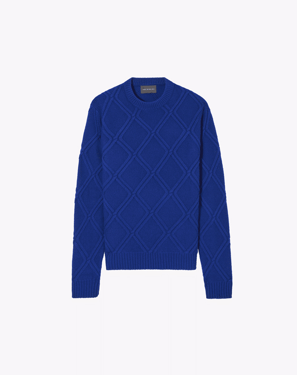 Ras de cou torsades losanges - Homme - ROYAL