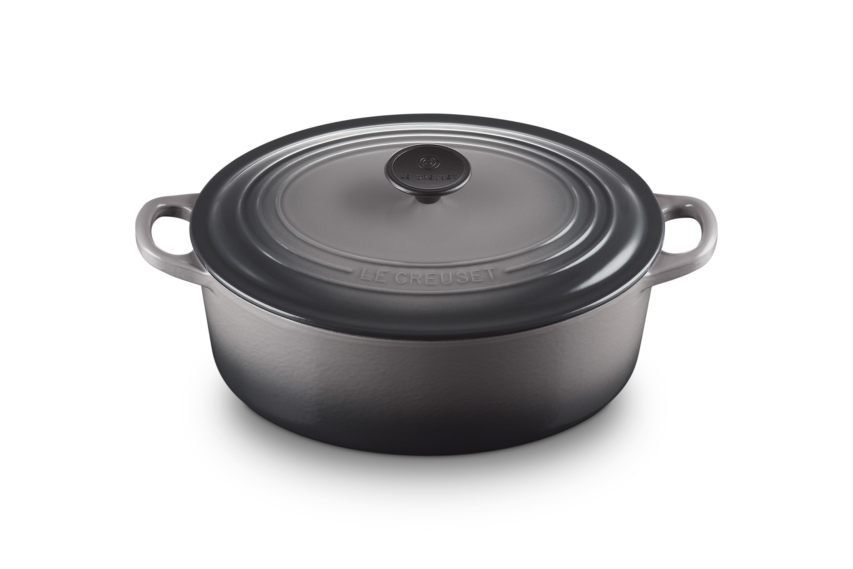 Cocotte ovale 29cm en fonte émaillée flint