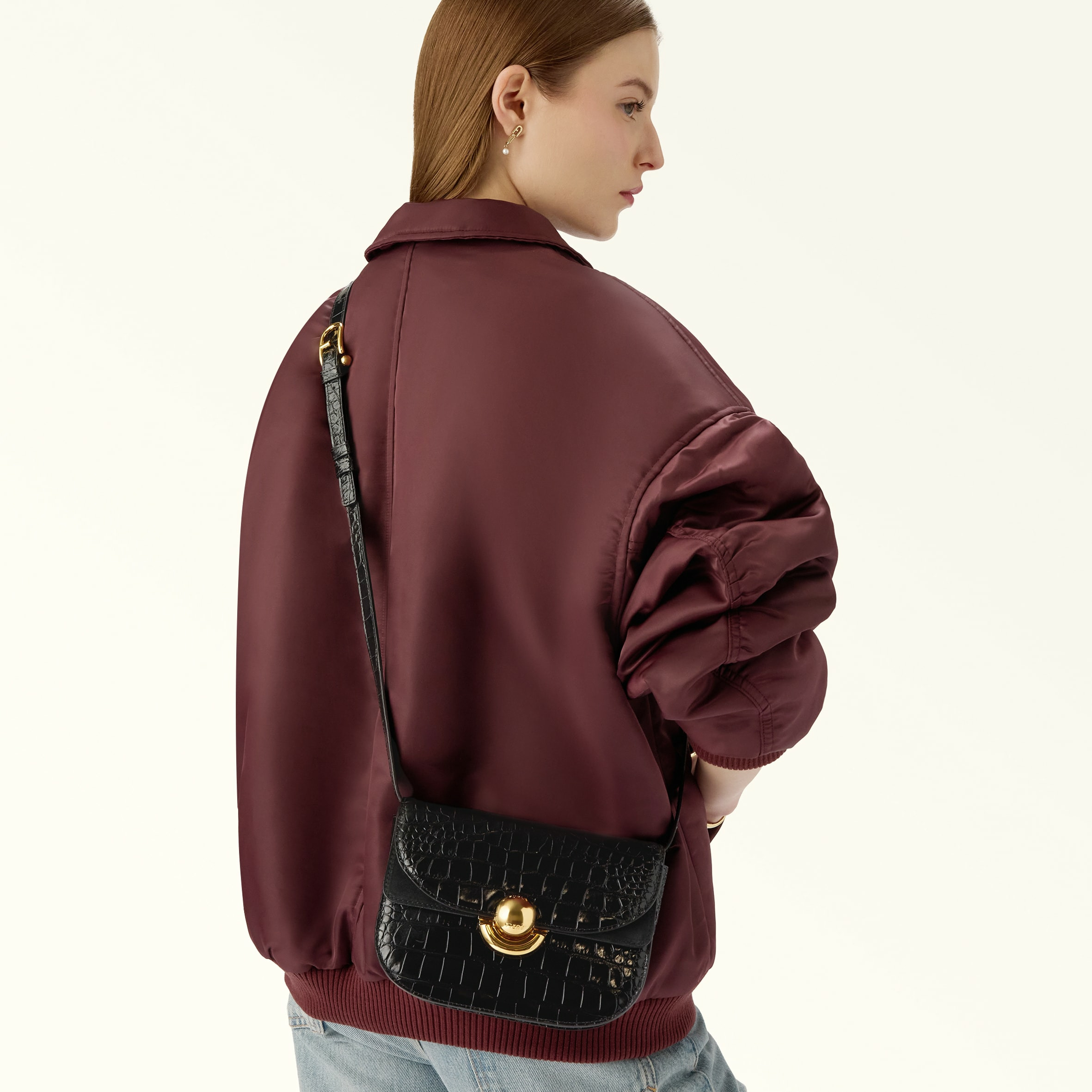 FURLA SFERA MINI CROSSBODY ROUND - VITELLO ROMA+SUEDE