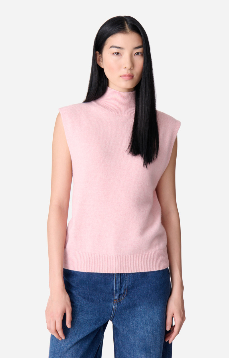 Pull Sans-Manches Delhi En 100% cachemire