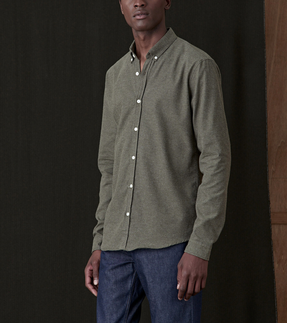 Chemise en flanelle College Dark Taupe