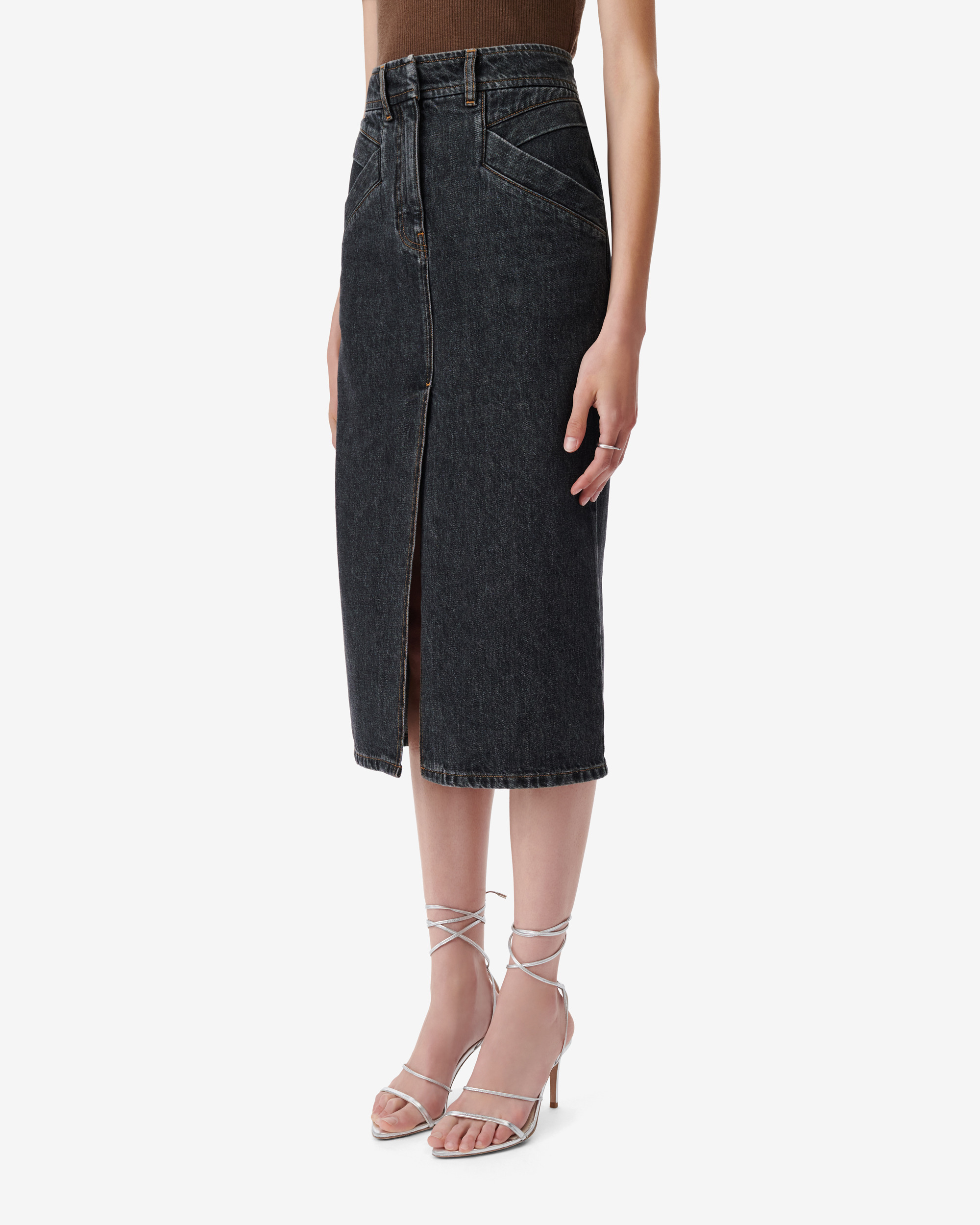 Jupe Longue En Denim Clarysse