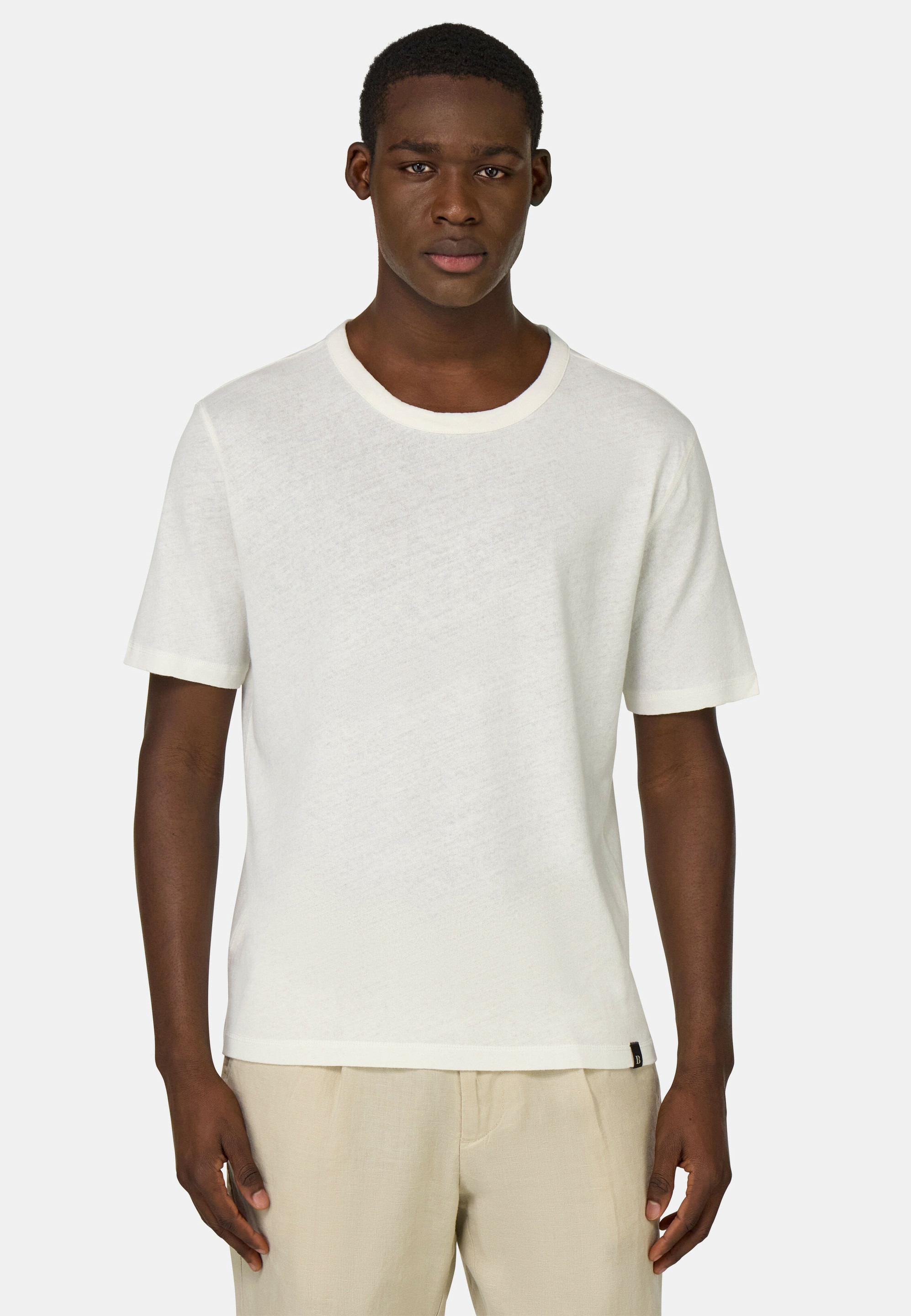 T-Shirts en Jersey de Coton et Lin