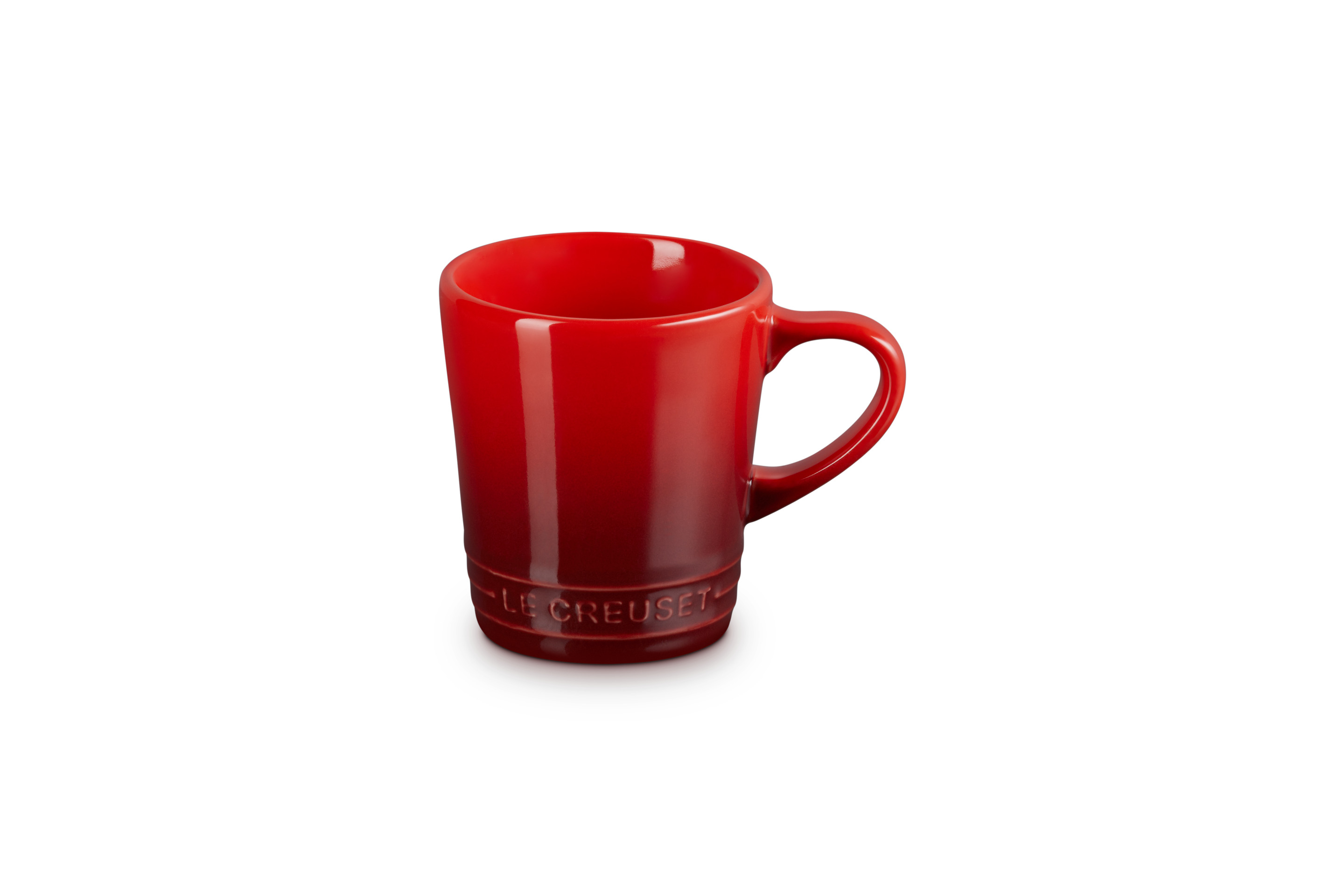 Tasse espresso V 100ml en céramique cerise