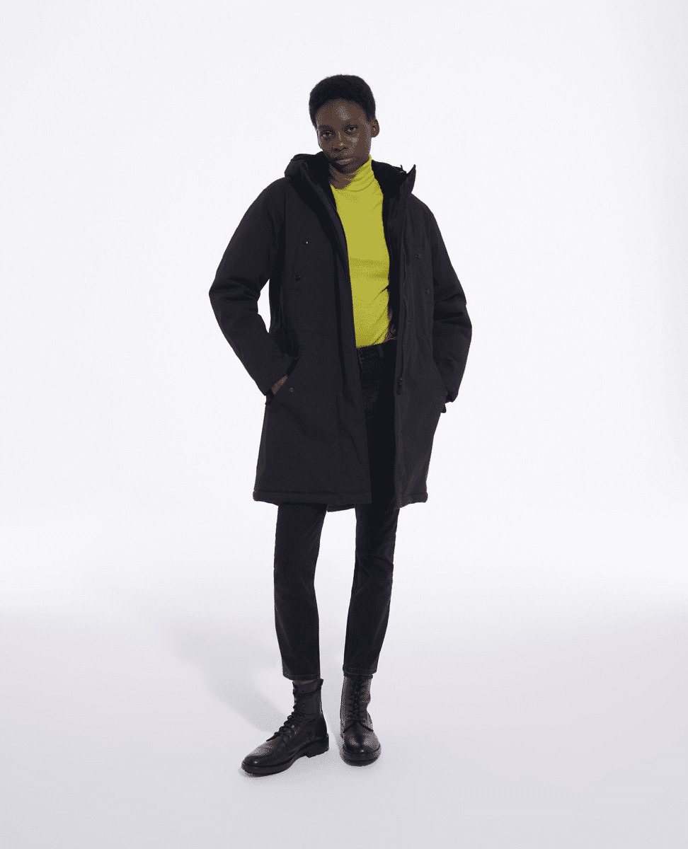 Parka Doublee De Faux Mouton