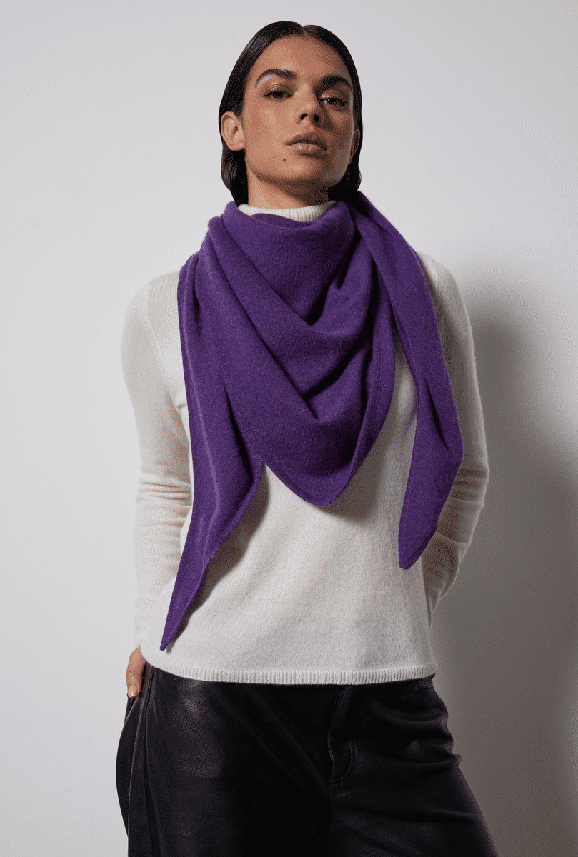 Écharpe cachemire Eleonore AMETHYSTE