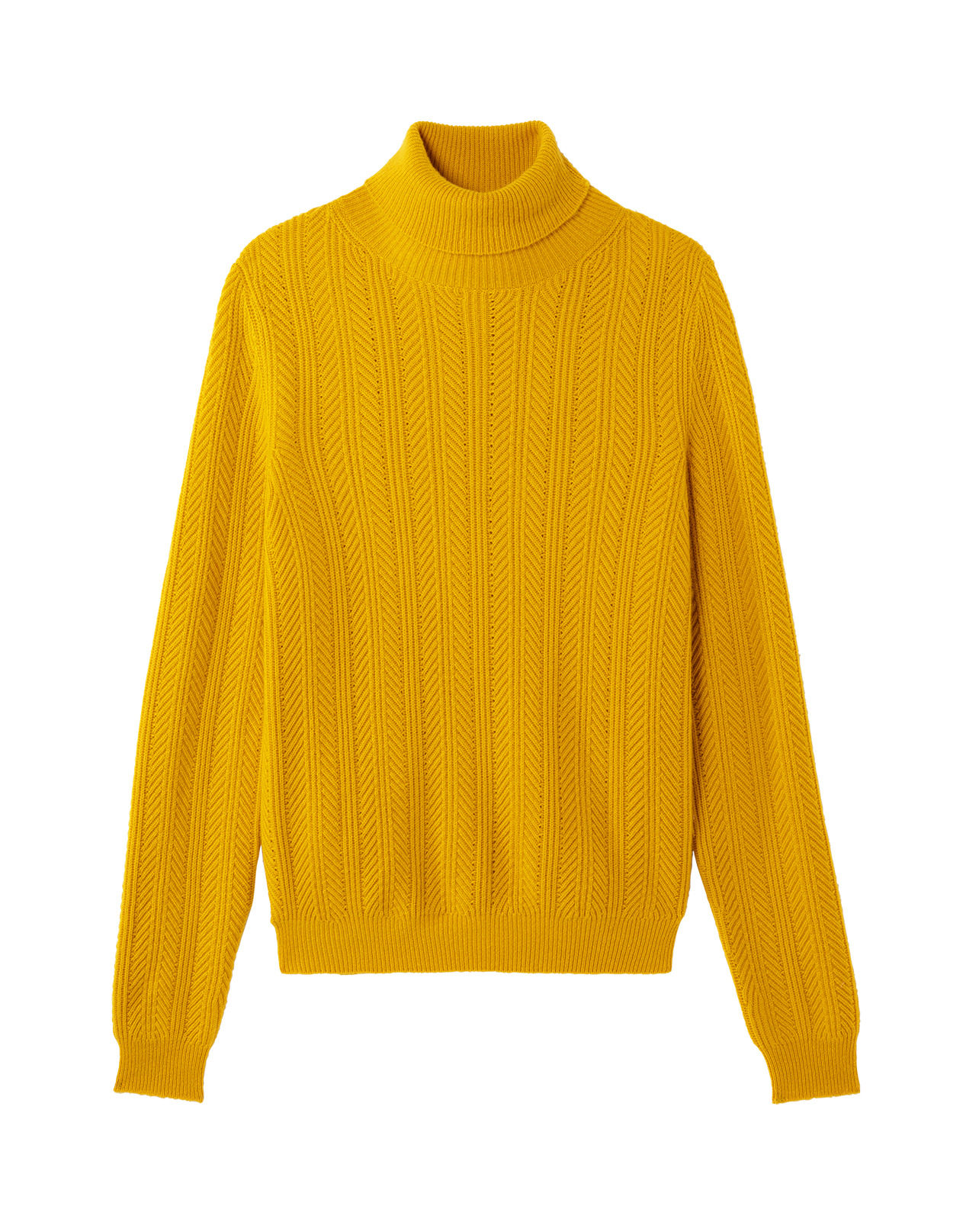 Pull col roulé à chevrons - Homme - GINKGO