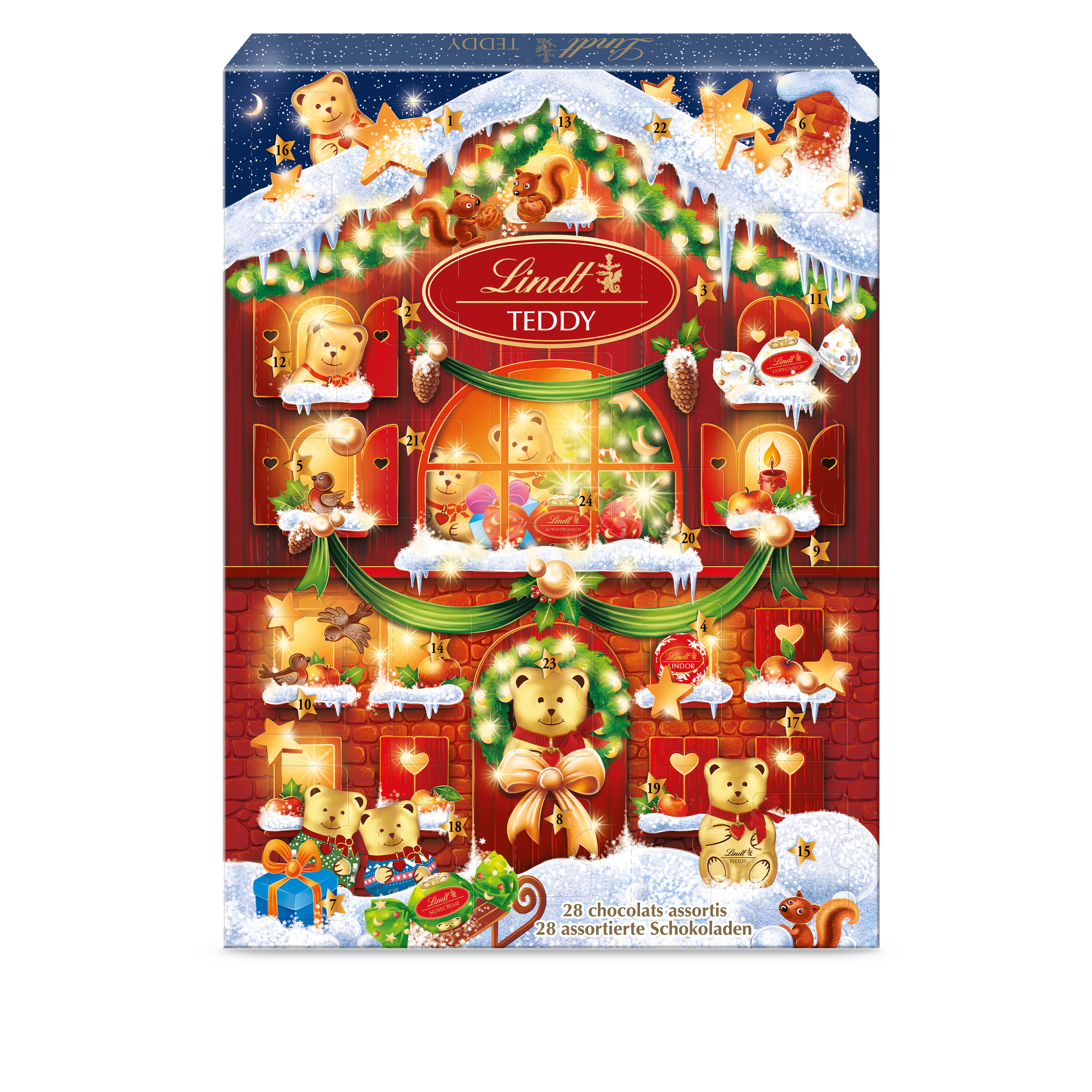 CALENDRIER DE L'AVENT TEDDY 170G