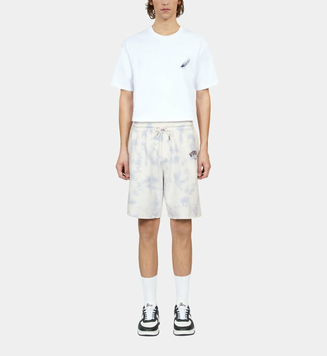 Short Bleu Ciel Dégradé En Coton