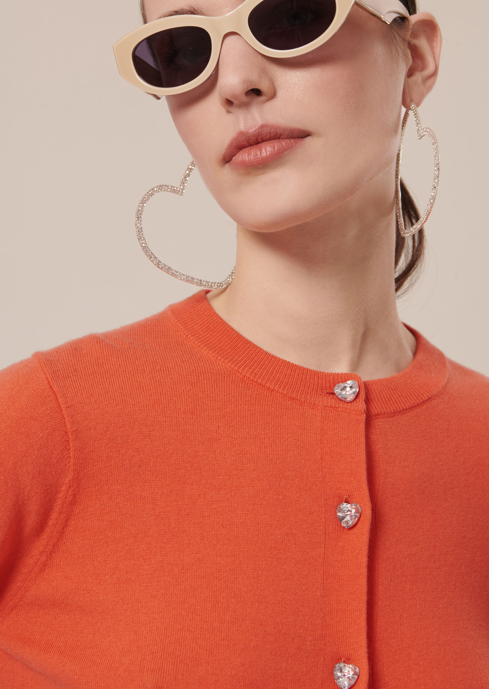 Gilet Gaëlle-Corail en Laine