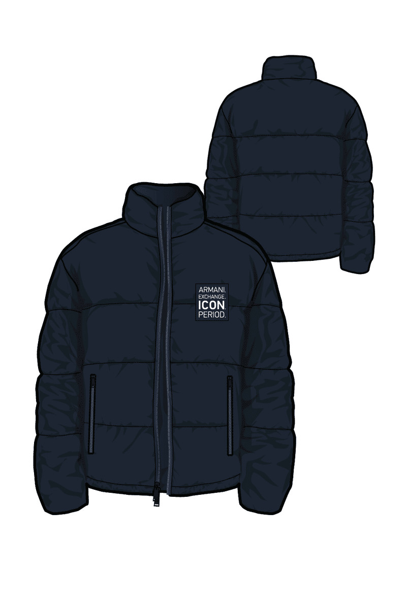 Giacca piumino-marine profonde