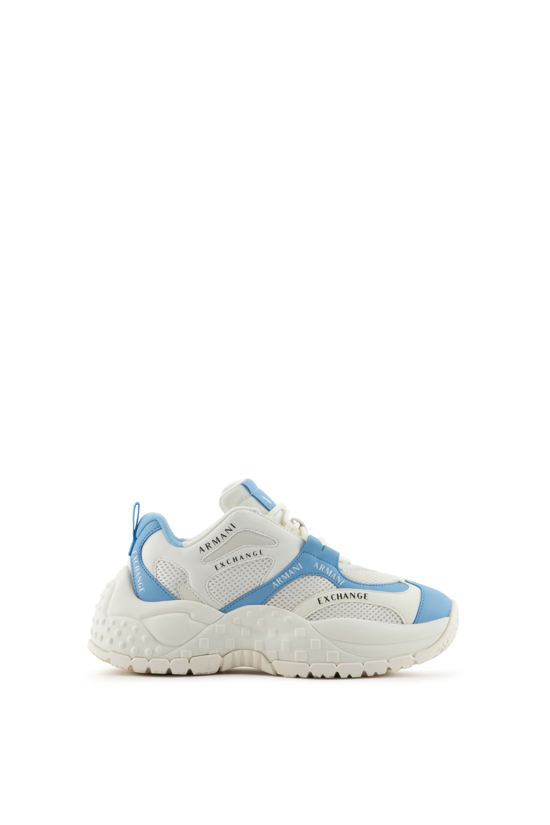 Baskets - blanc cassé + bleu