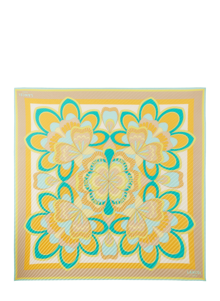 Motif Floral - Carre 90 - Multico Mangue