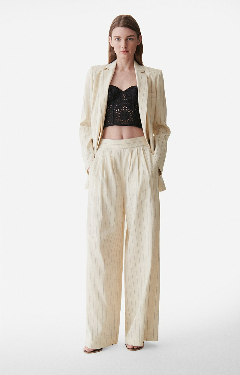 Pantalon Nunes En lin et coton