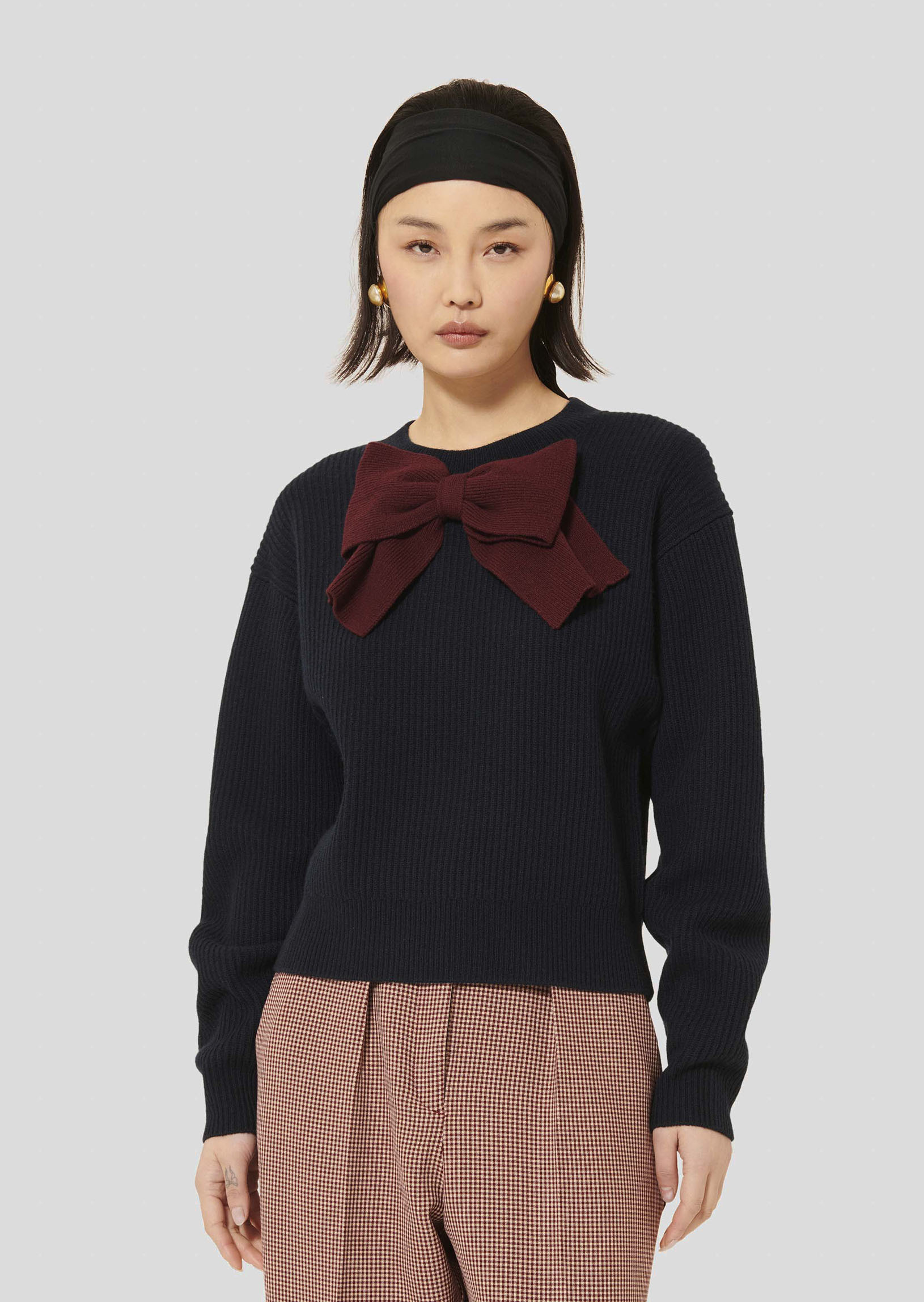 Pull Phoebe-Nuit en Laine Mercerisée