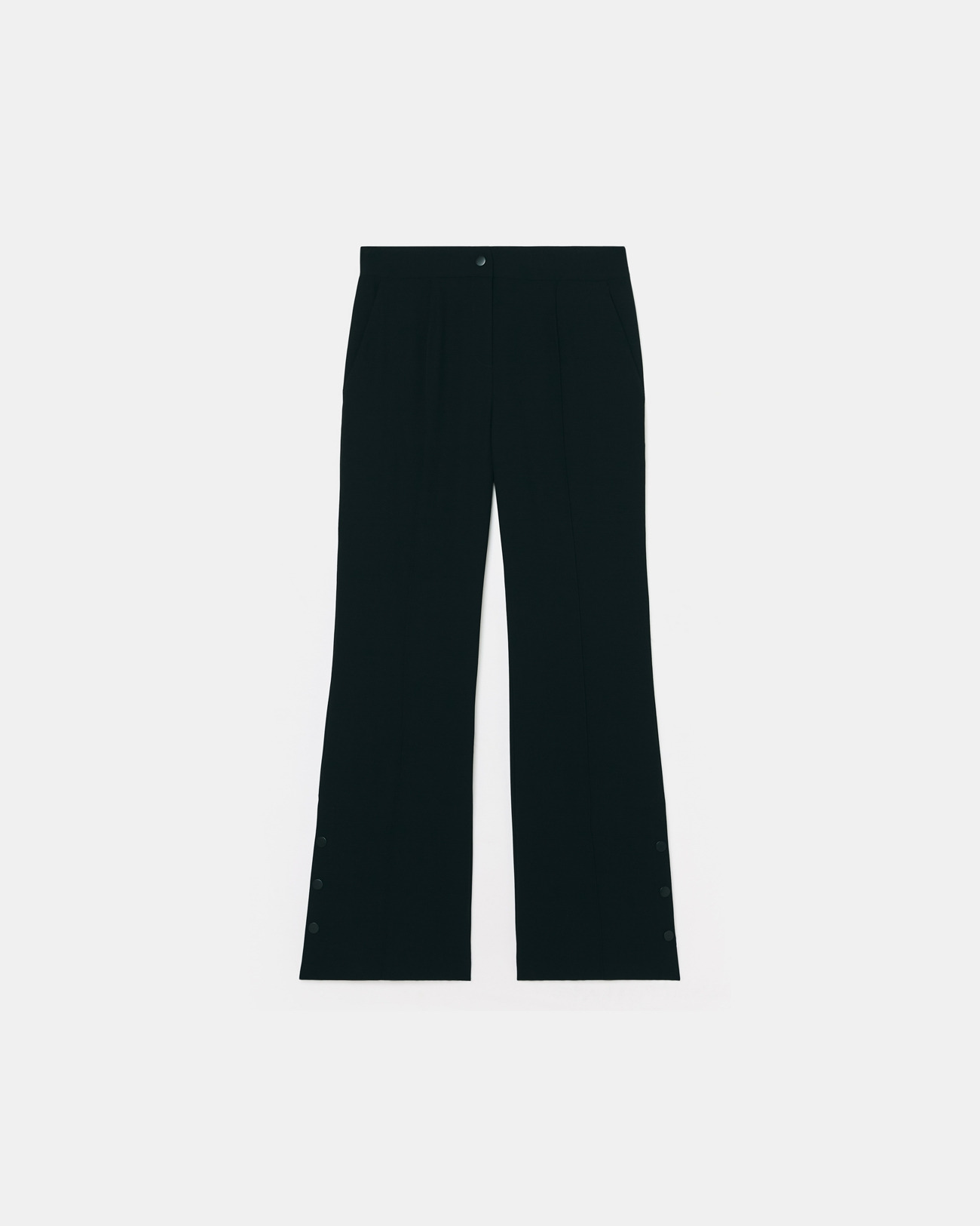 Pantalon fluide en crêpe noir