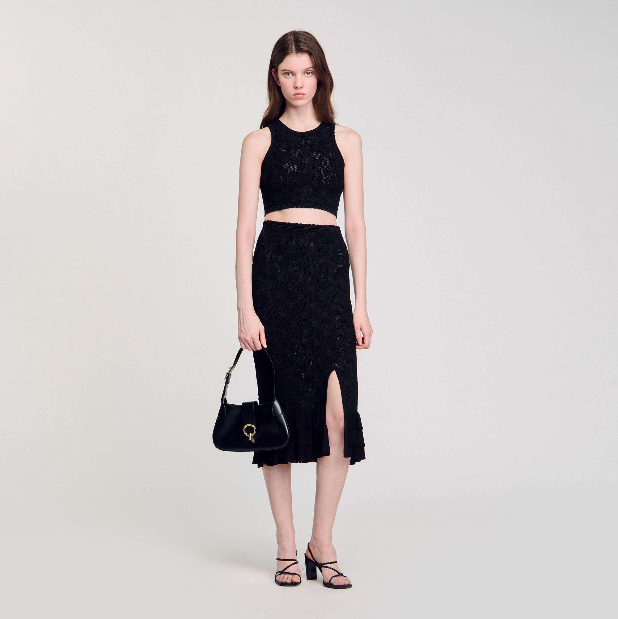 Top en maille fantaisie