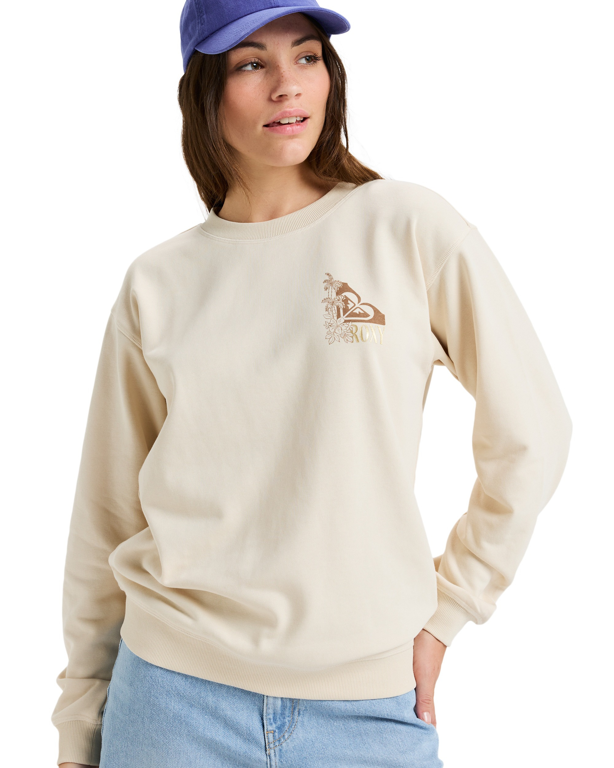 SURF STOKED CREW TERRY VINT.