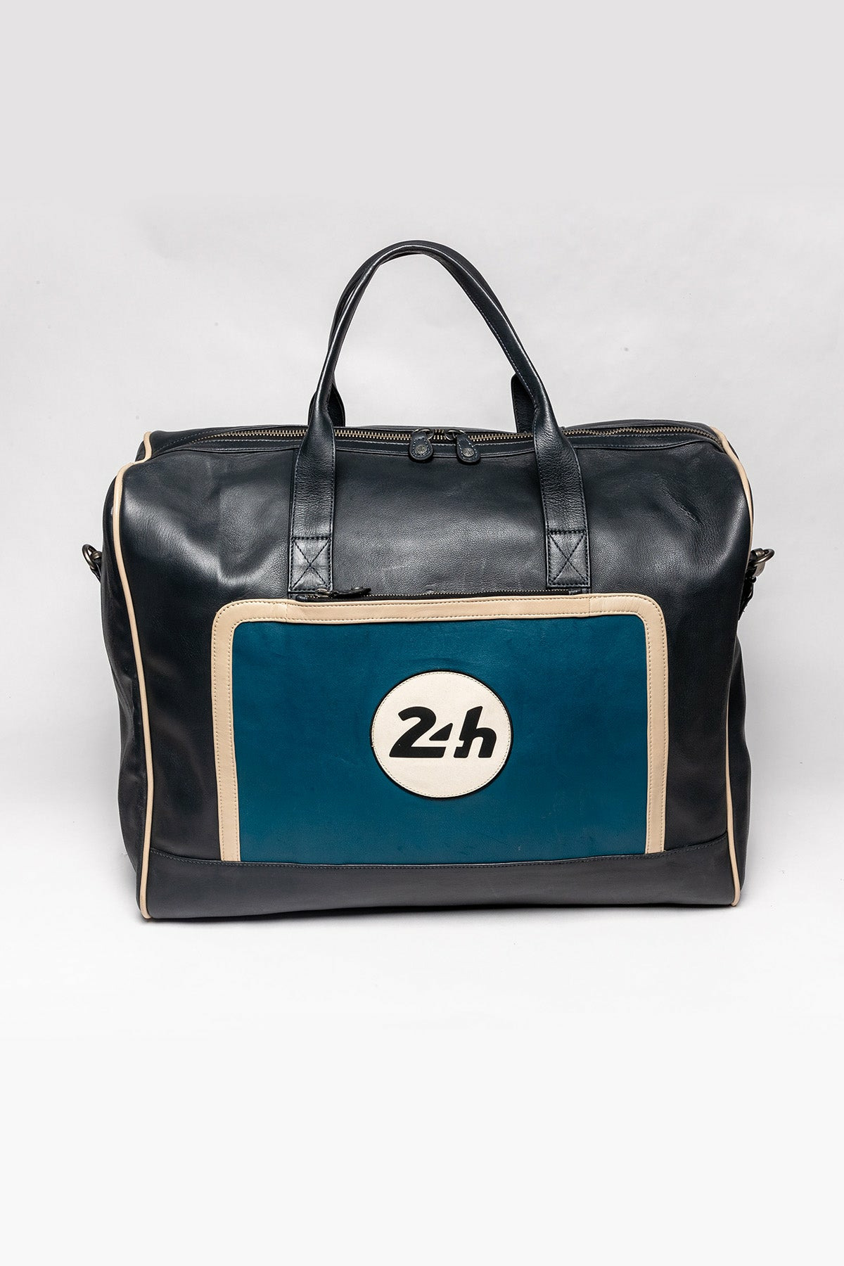 Sac cuir 24H Le Mans 72H Harrisson navy.ocean blue