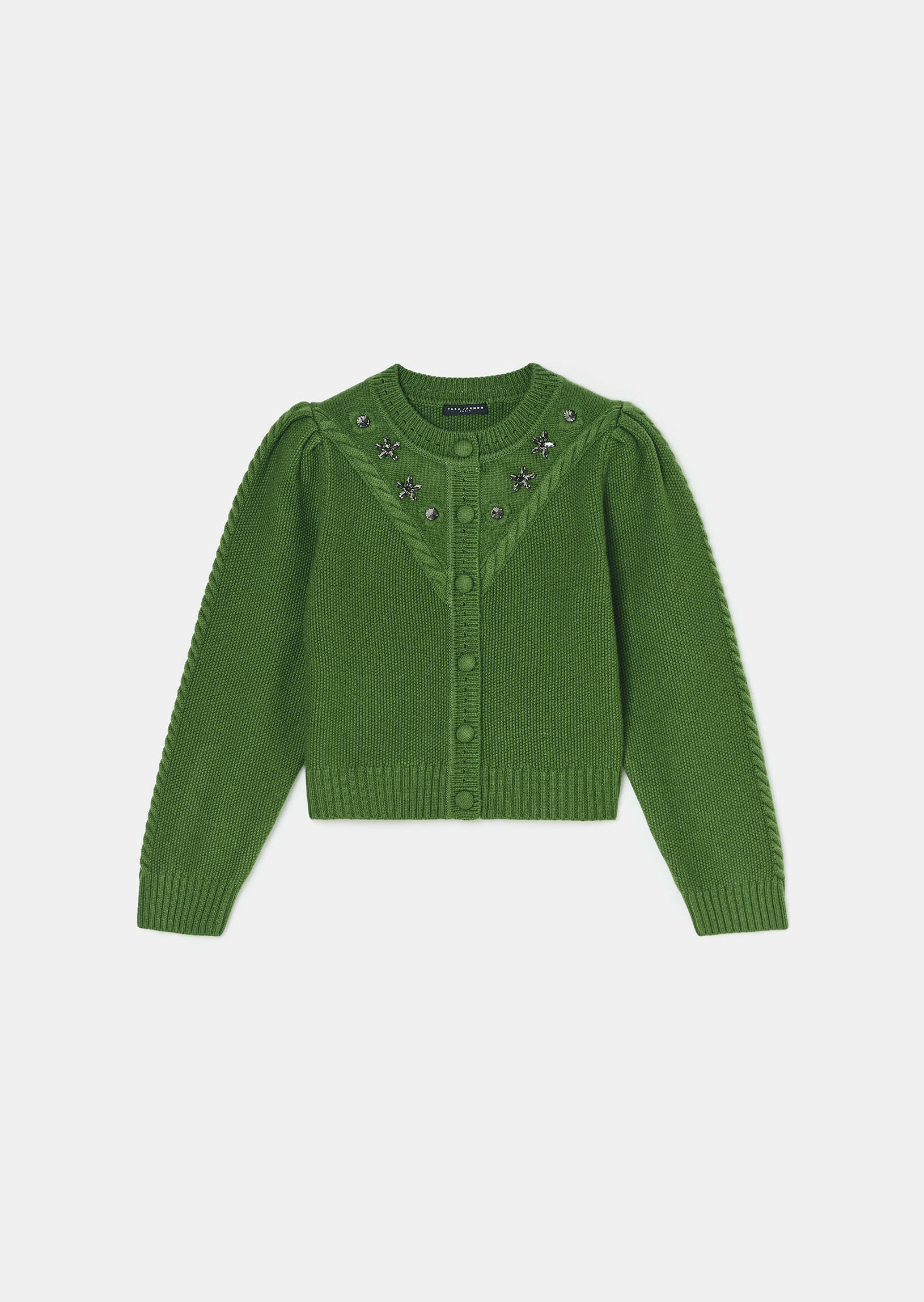 Gilet Gustave-Cactus en Laine Merinos