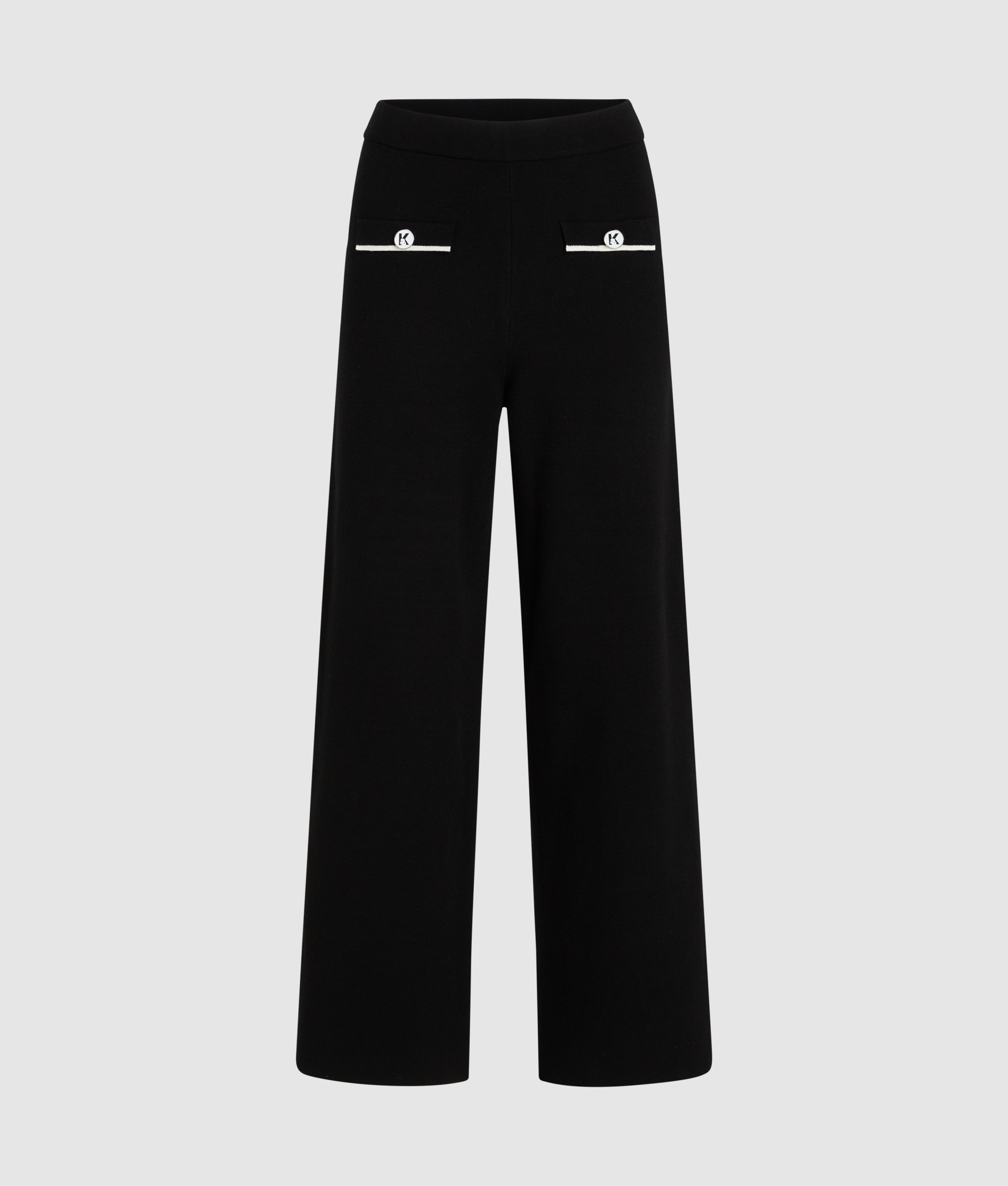 BW FANCY BUTTON KNIT PANTS