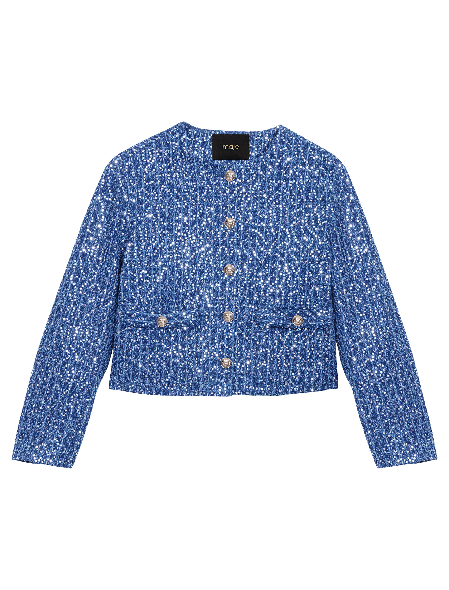 Veste en tweed ornée de sequins