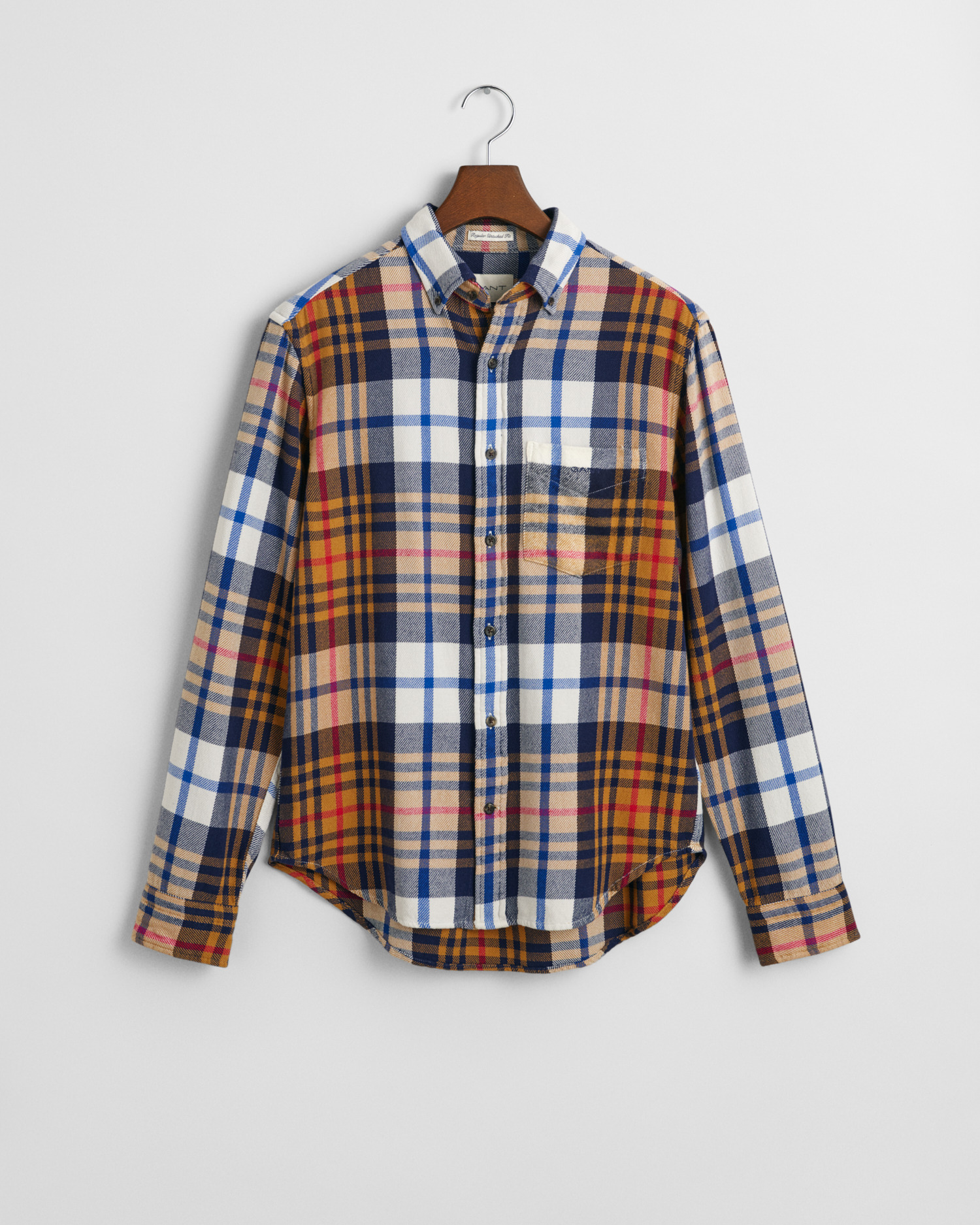 Regular Fit Checked Twill Shirt