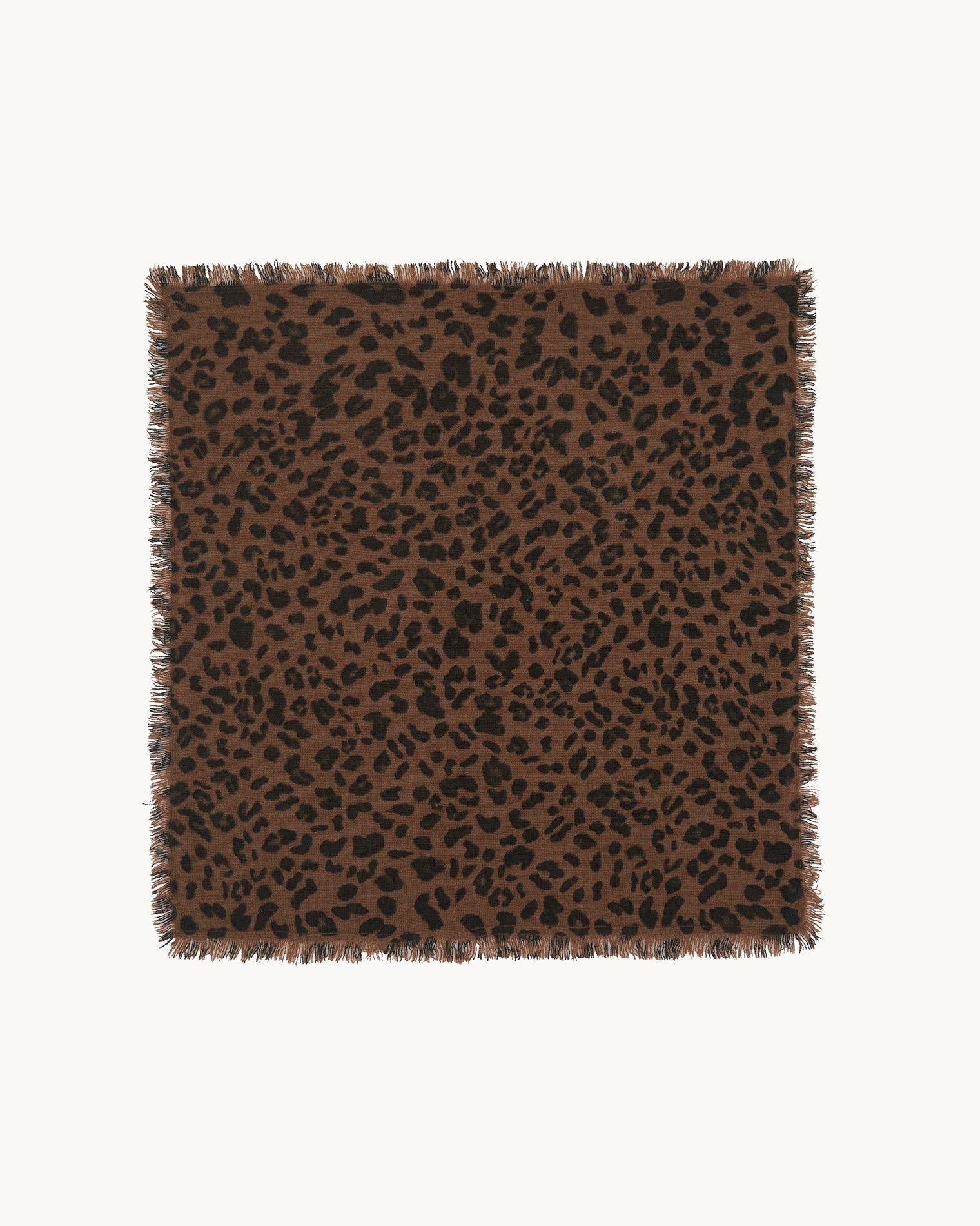 Petit Bandana Hachi Leopard marron épice léoprint