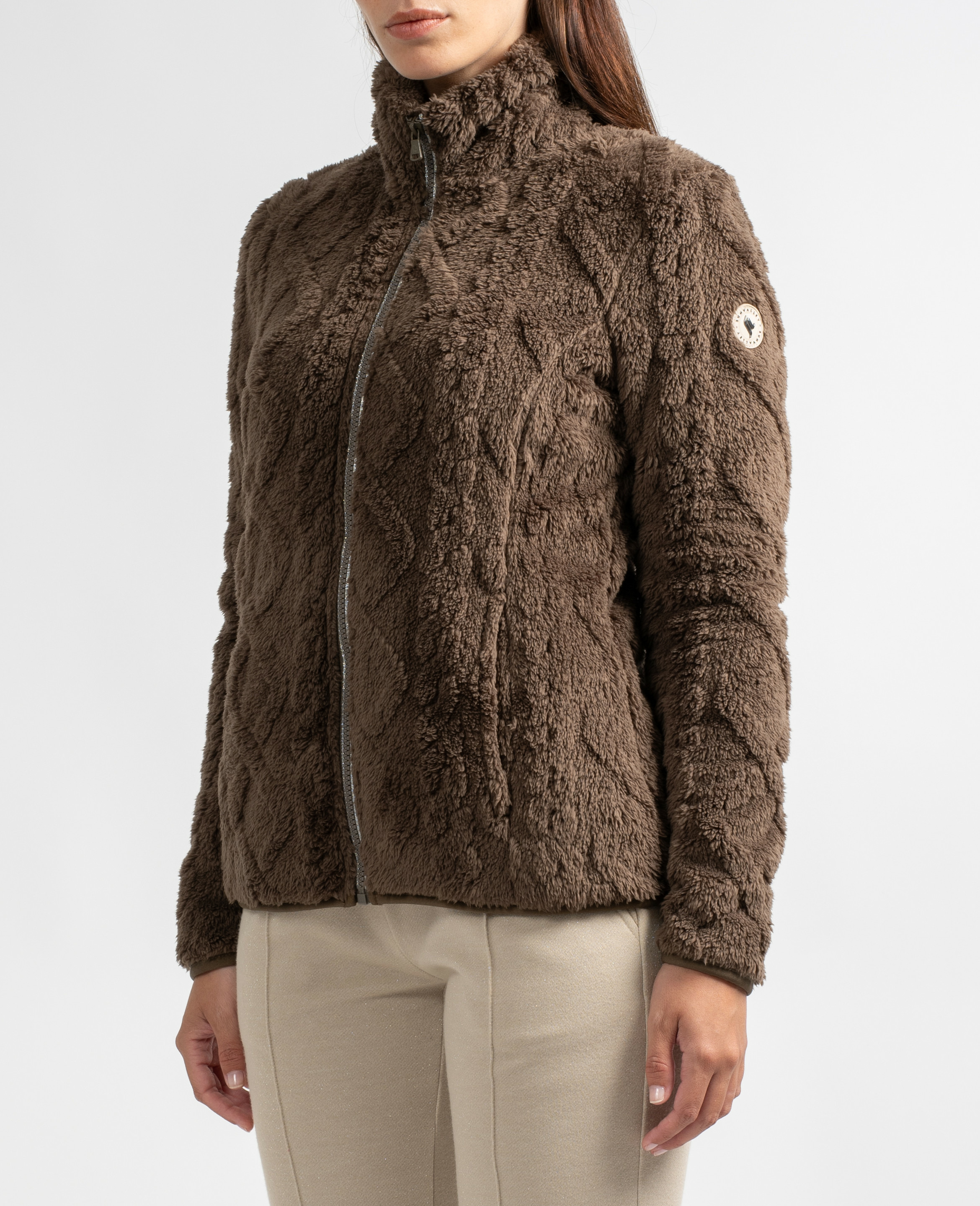 Veste sherpa zippée