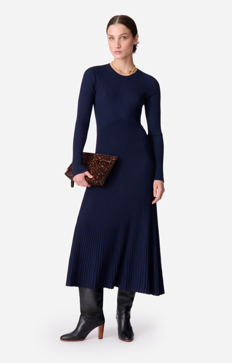 Robe Elisa En viscose côtelé