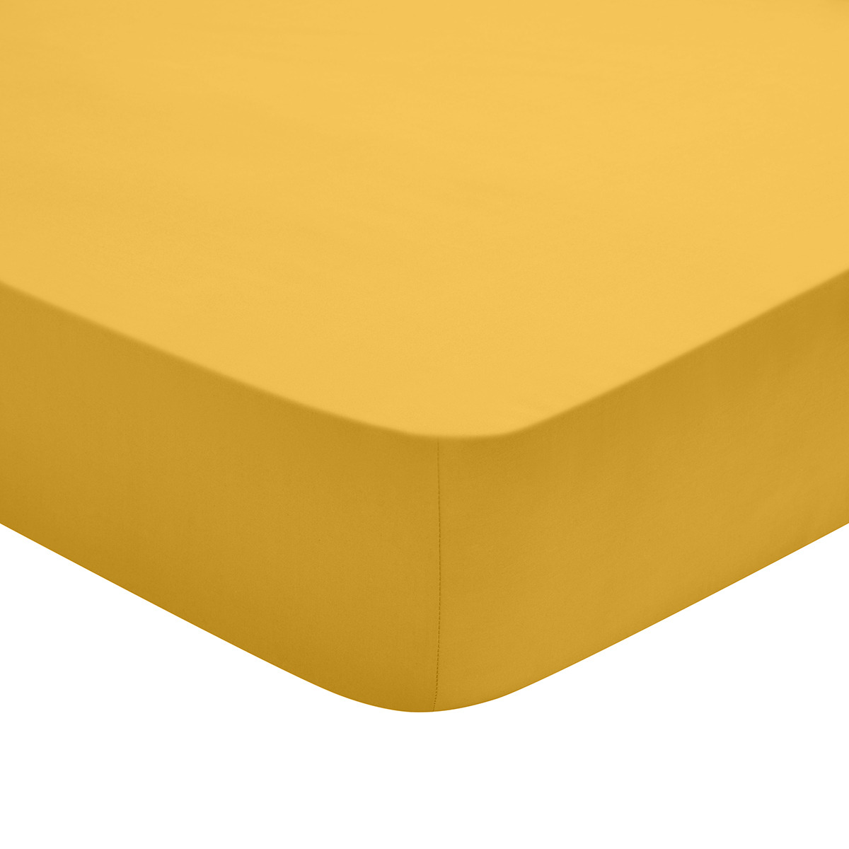 Drap Housse Studio Coton Jaune