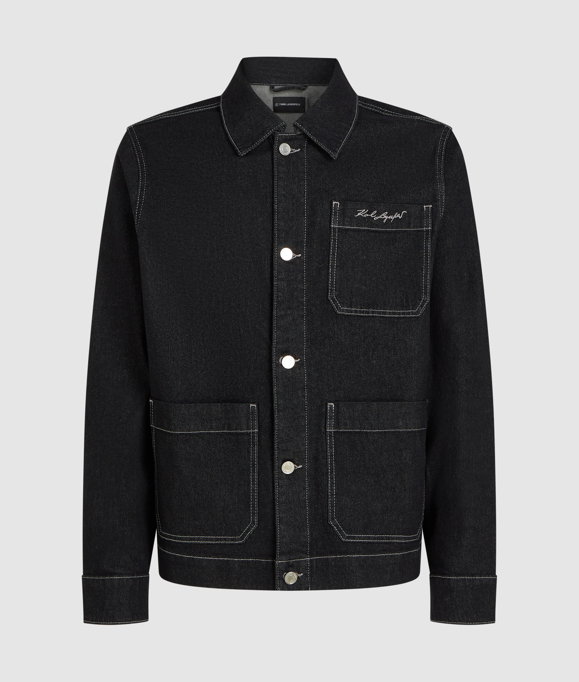 SIGNATURE LABEL DENIM JACKET