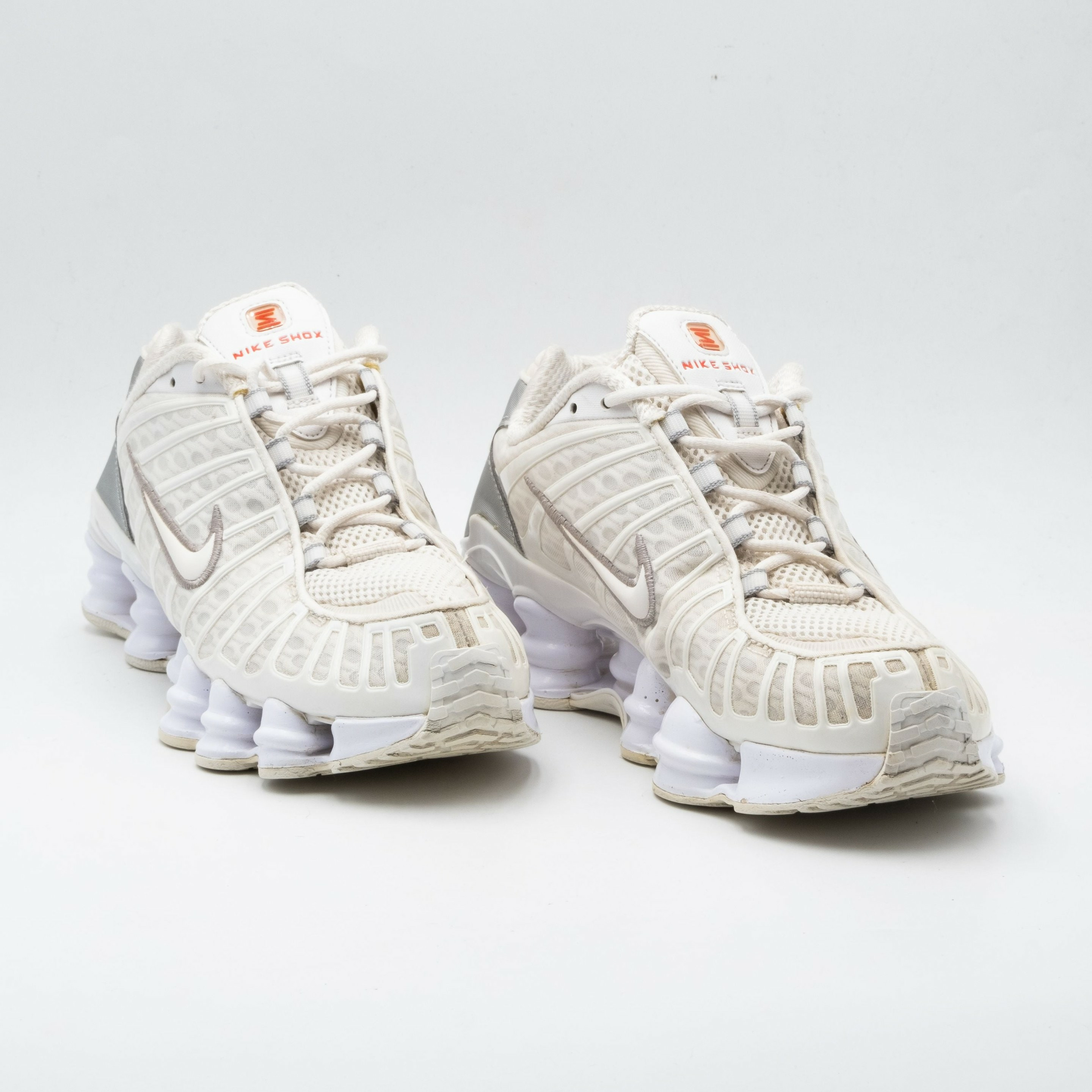 Nike Shox TL White Metallic Silver Max Orange