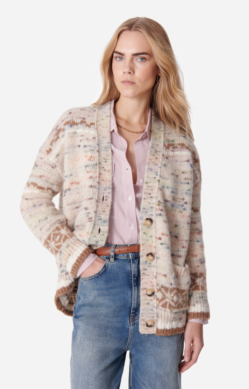 Cardigan Eleonore Porté épaule avec fermeture éclair