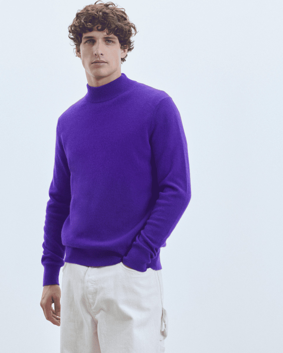 Pull Col Montant Basique Léger