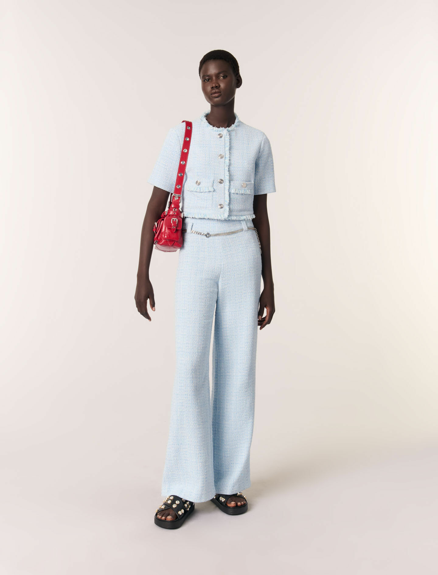 Veste courte en tweed