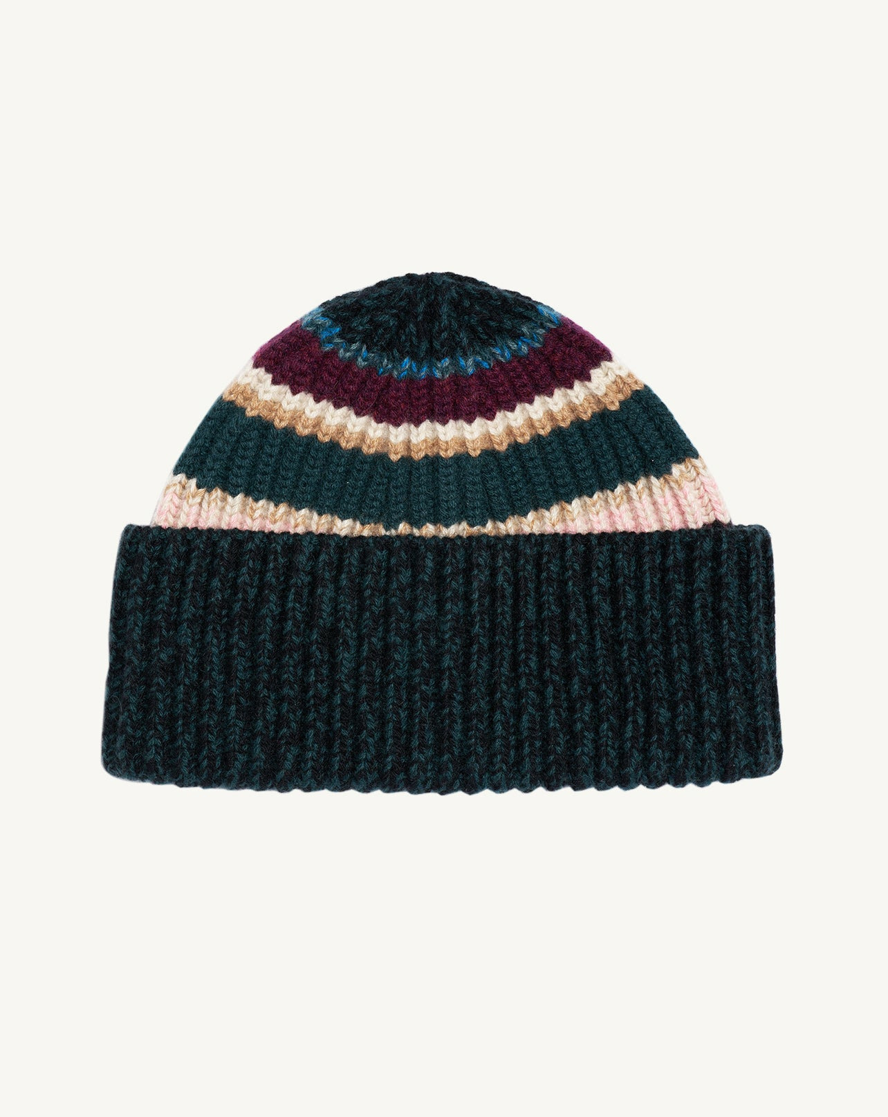 Bonnet à rayures - Accessoire - VERT ZURICH