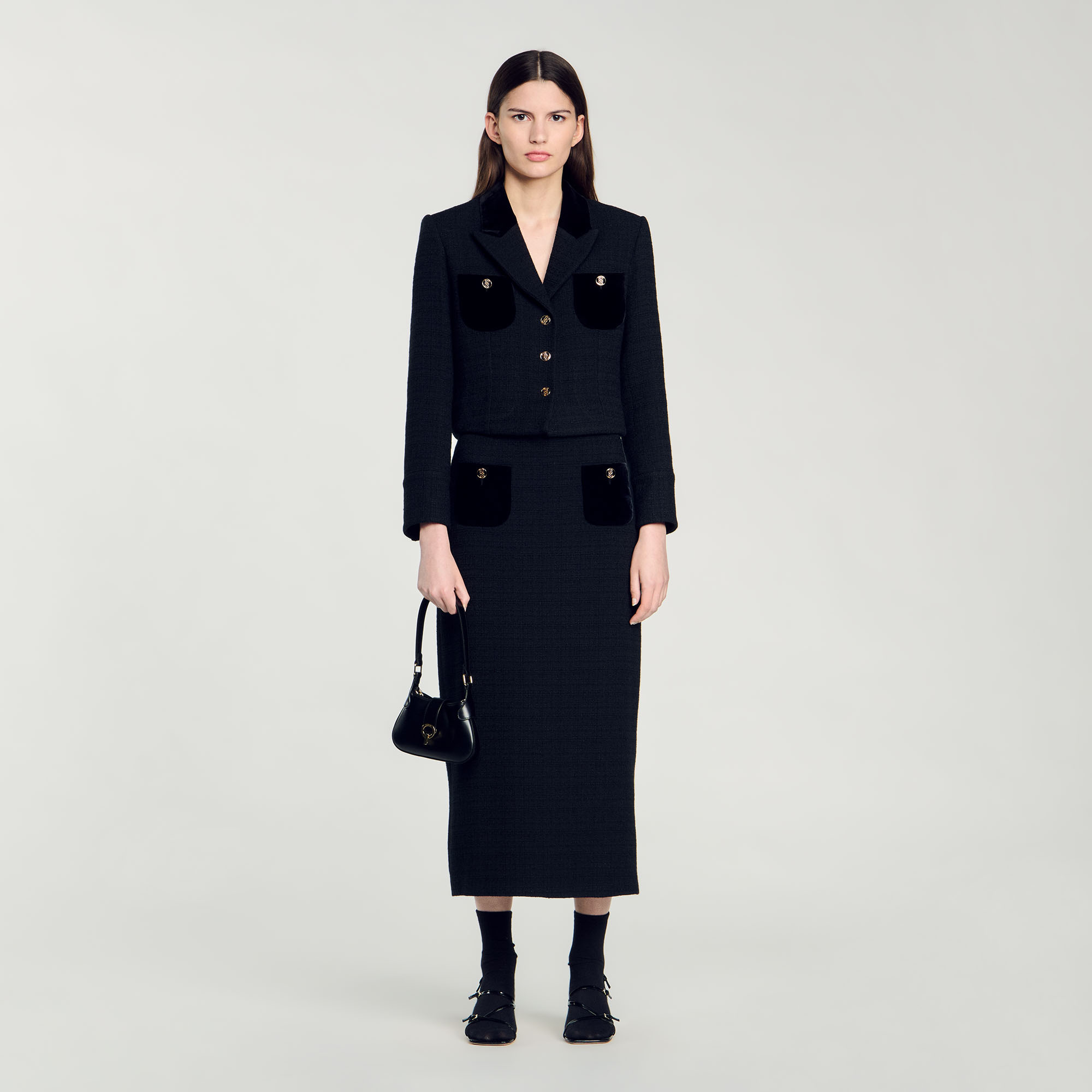Veste courte en tweed