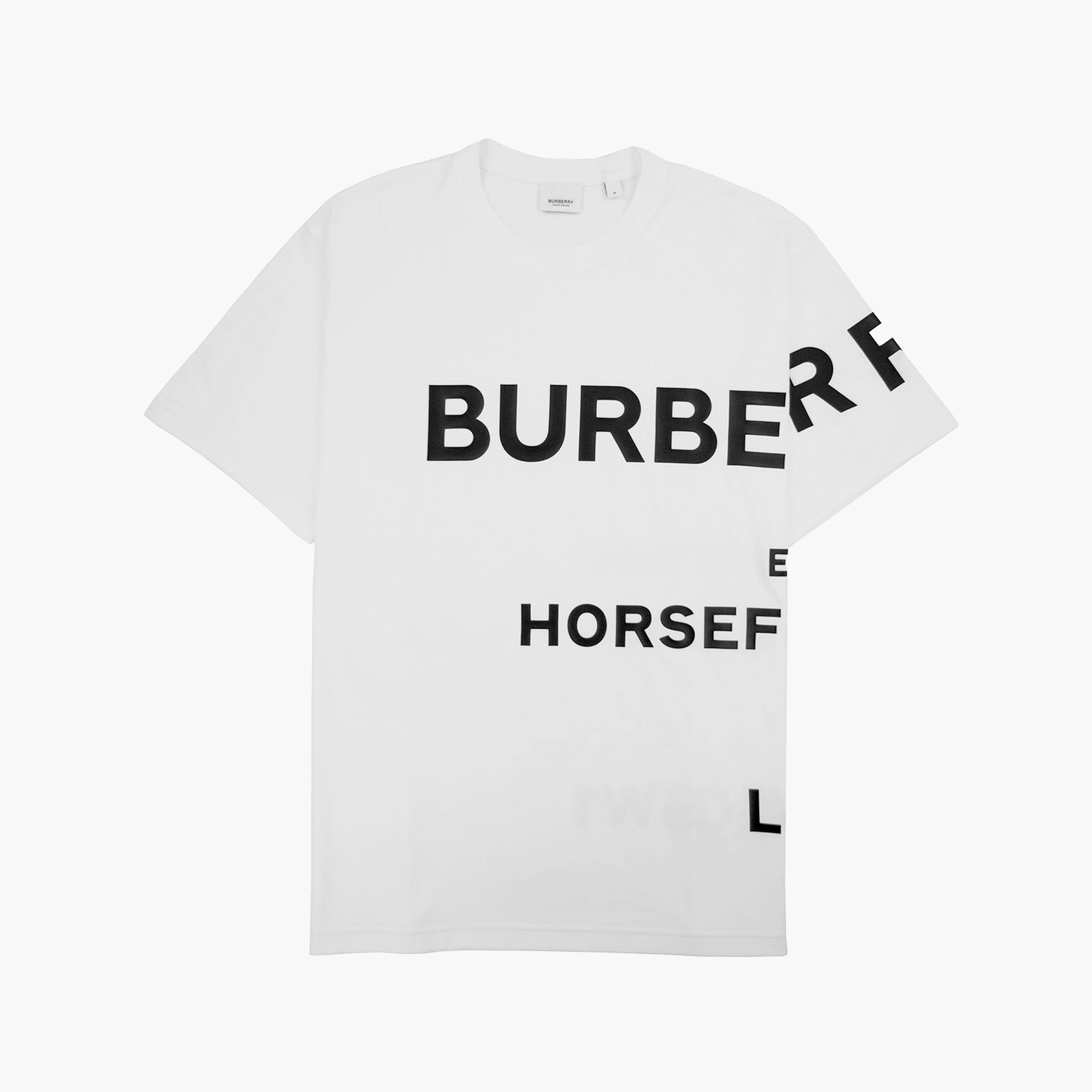 Burberry T-shirt Harlford Logo Blanc