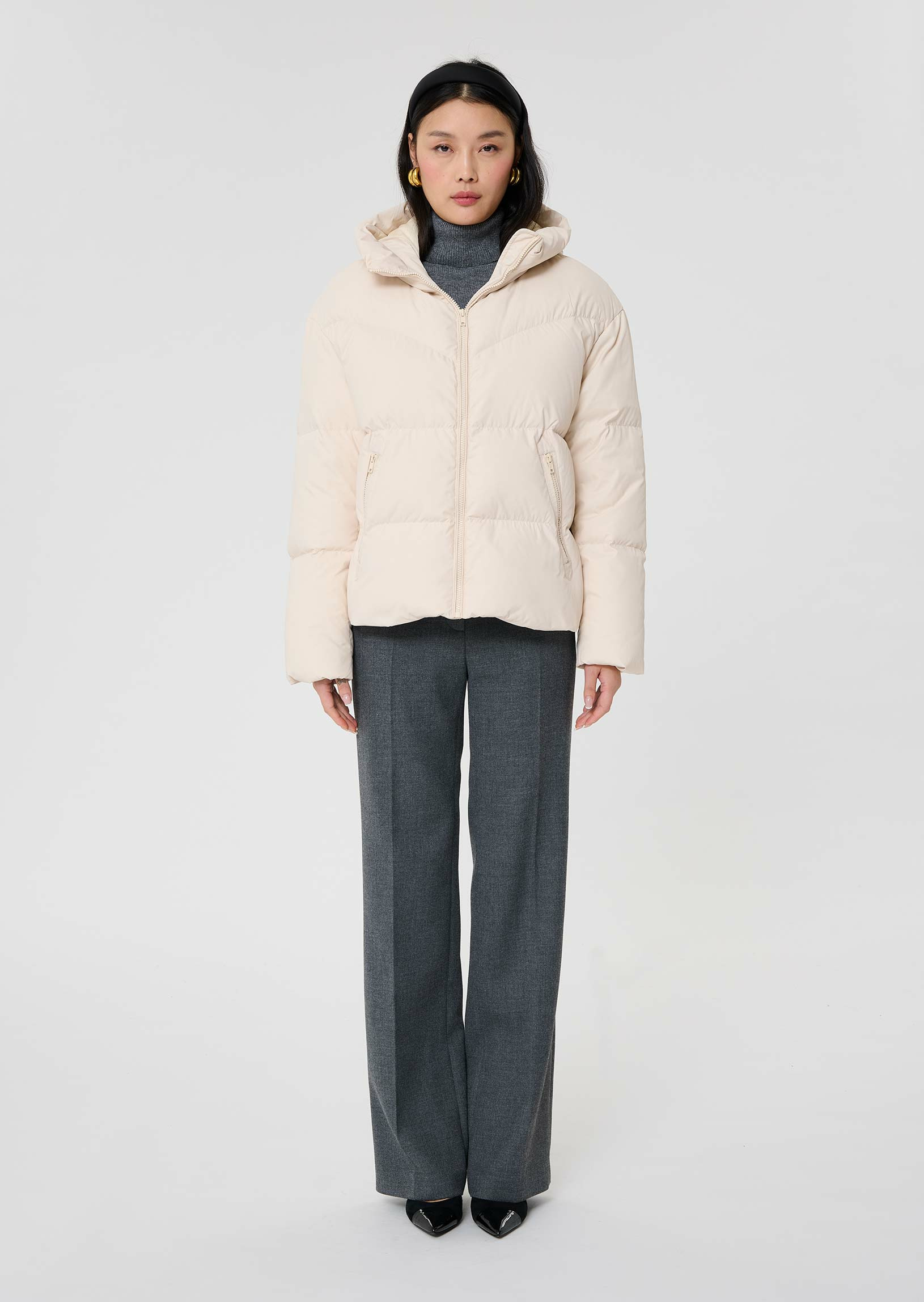 Doudoune Dolores-Craie en Polyester