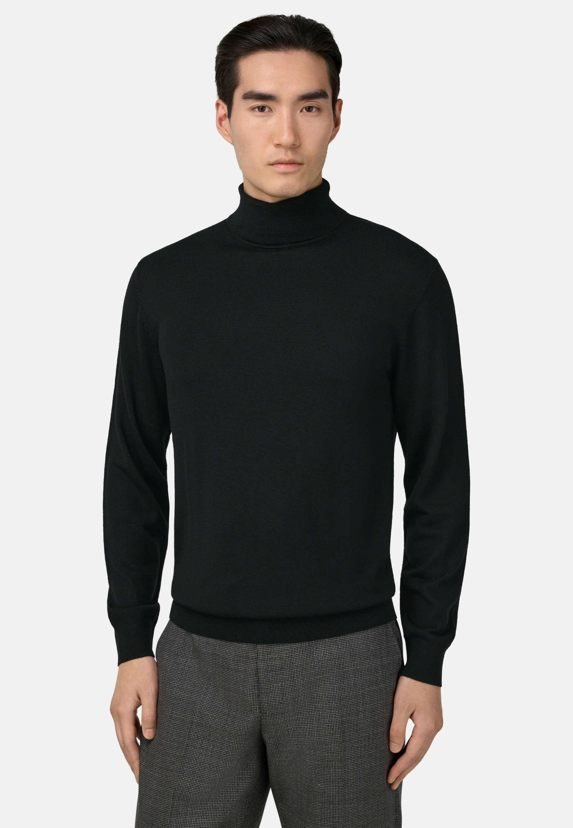 Pull Col Roulé En Laine Mérinos