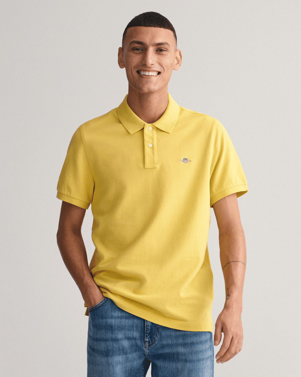 Regular Fit Shield Piqué Polo Shir