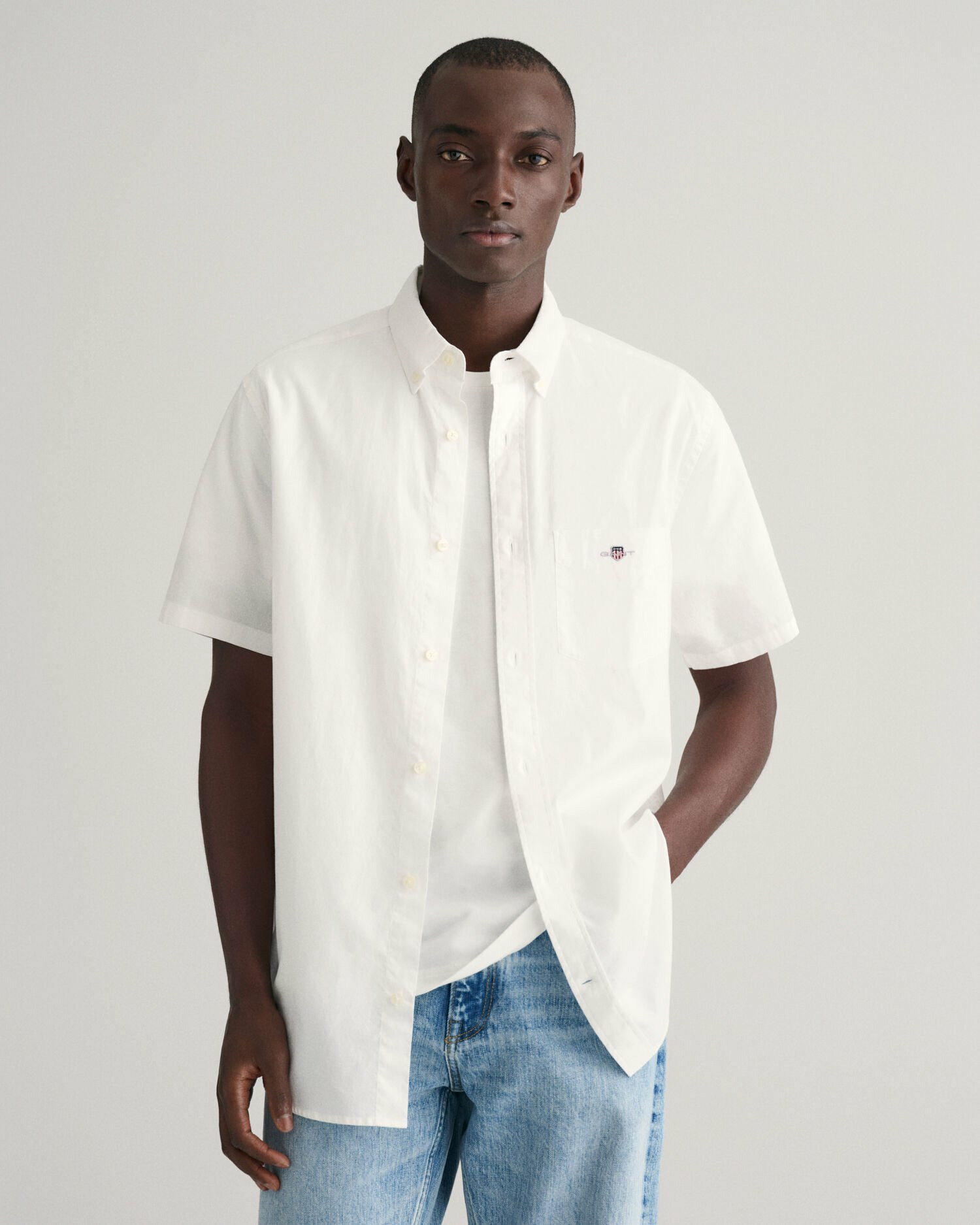 Regular Fit Cotton Linen Short Slee