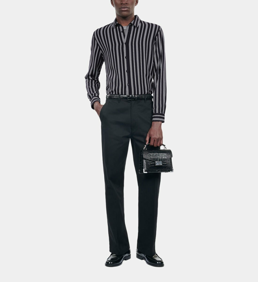 Chemise Avec Imprimé Pied De Poule Homme