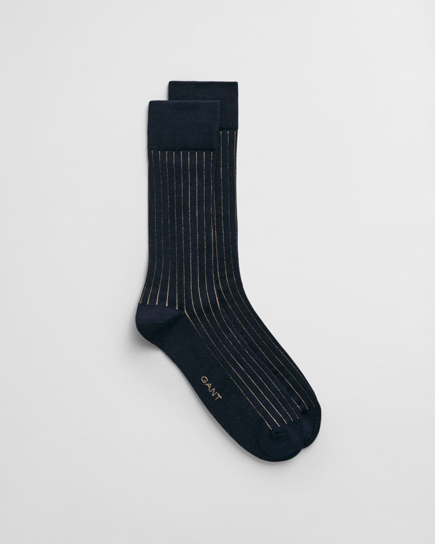Two-Color Ribbed Socks