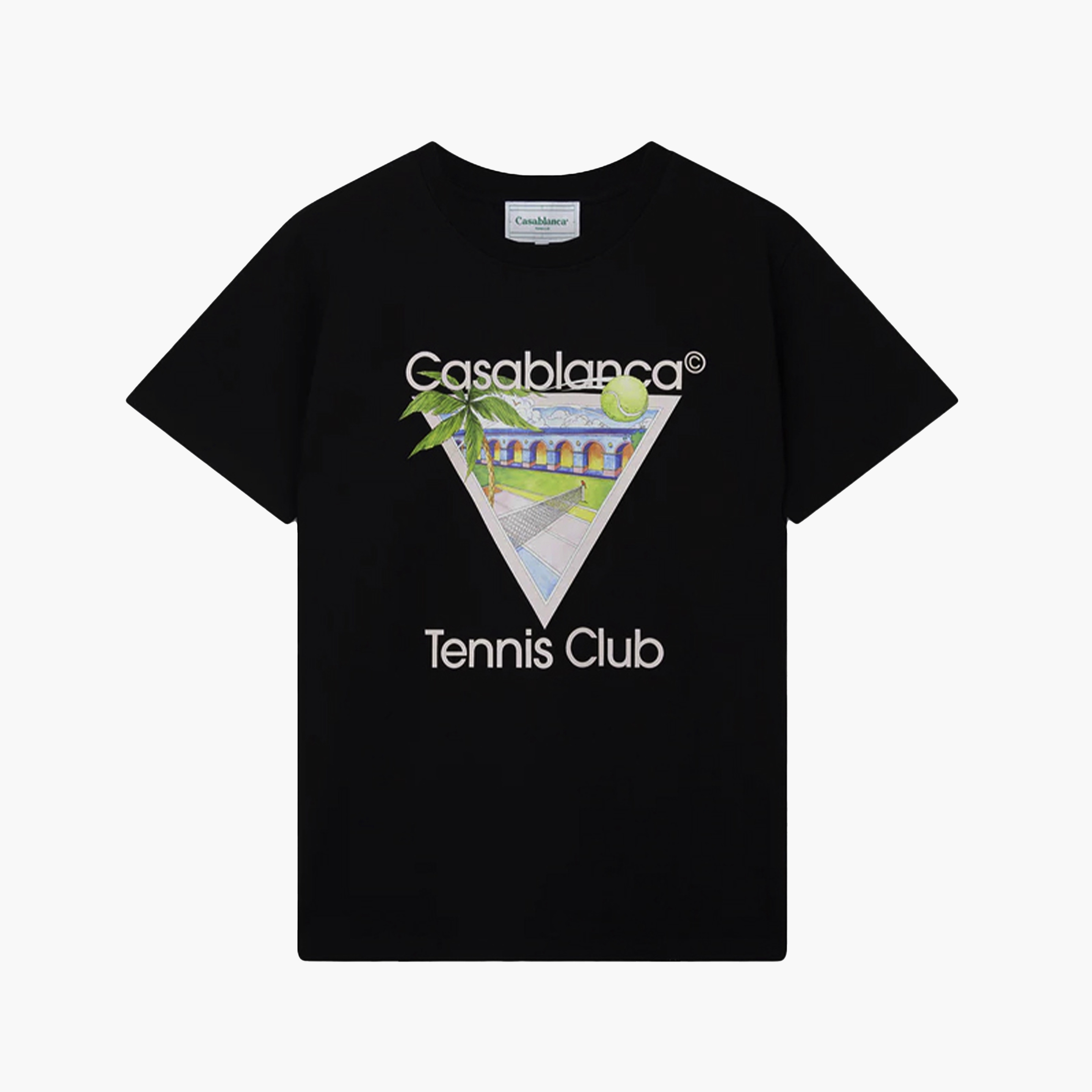 Casablanca T-Shirt Tennis Club Noir