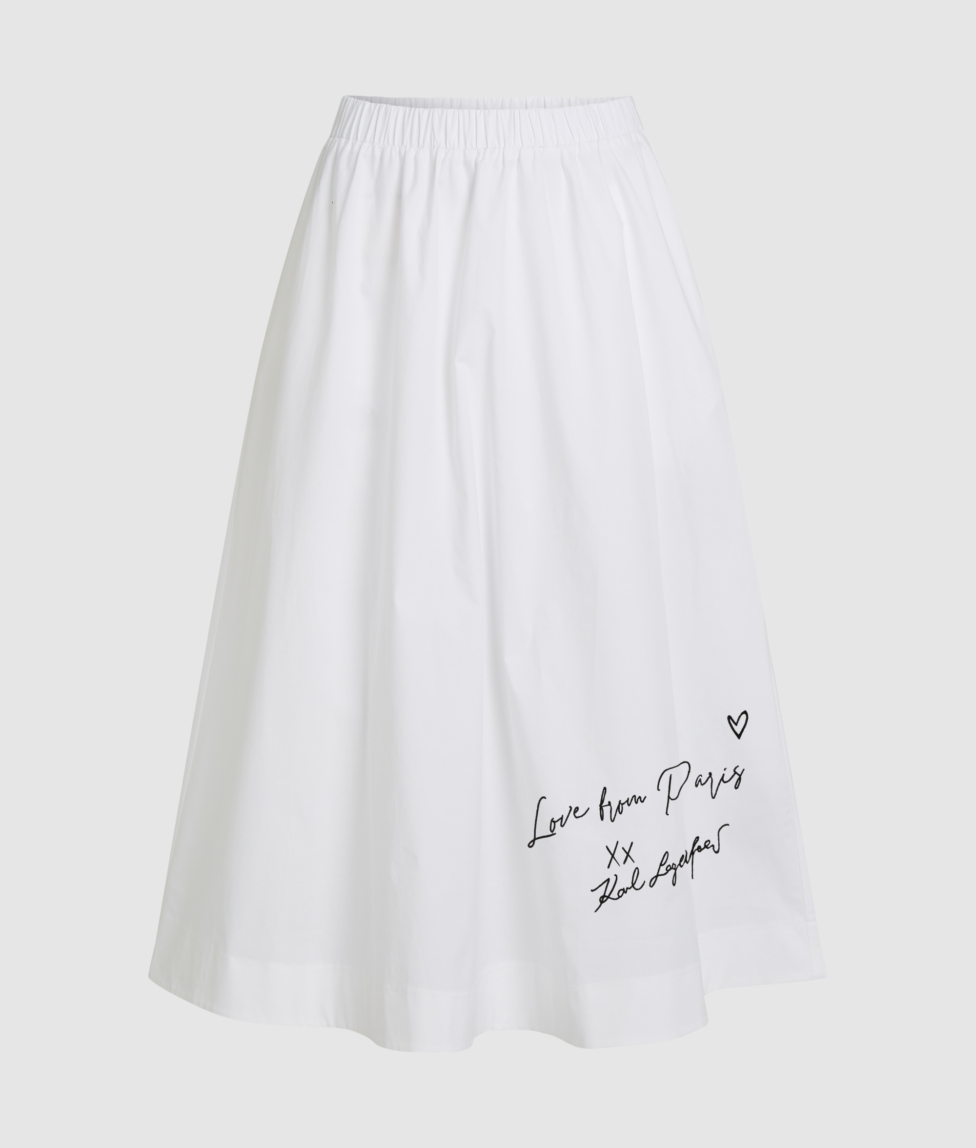 LOVE FROM PARIS POPLIN SKIRT